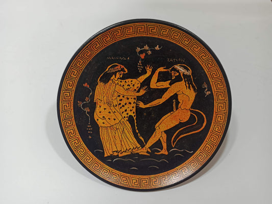 Satyr - Male woodland creature, Goat-Human Hybrid - Maenad, female follower of Dionysus and member of the thiasus - Ceramic - Handmade