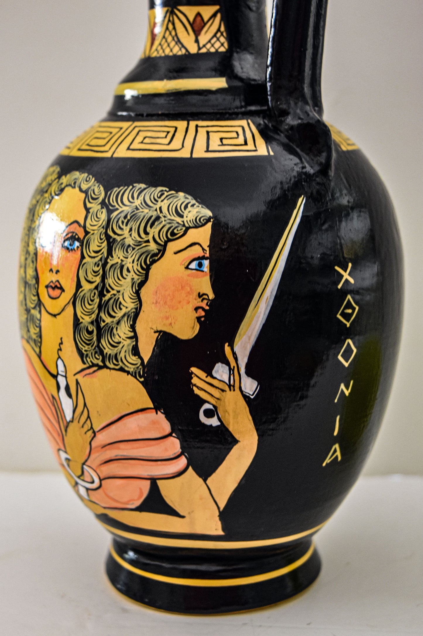 Goddess Hecate Hekate - Crossroads, Night, Magic, Witchcraft, Herbs and poisonous Plants, Ghosts, Necromancy, Sorcery - Ceramic Vase