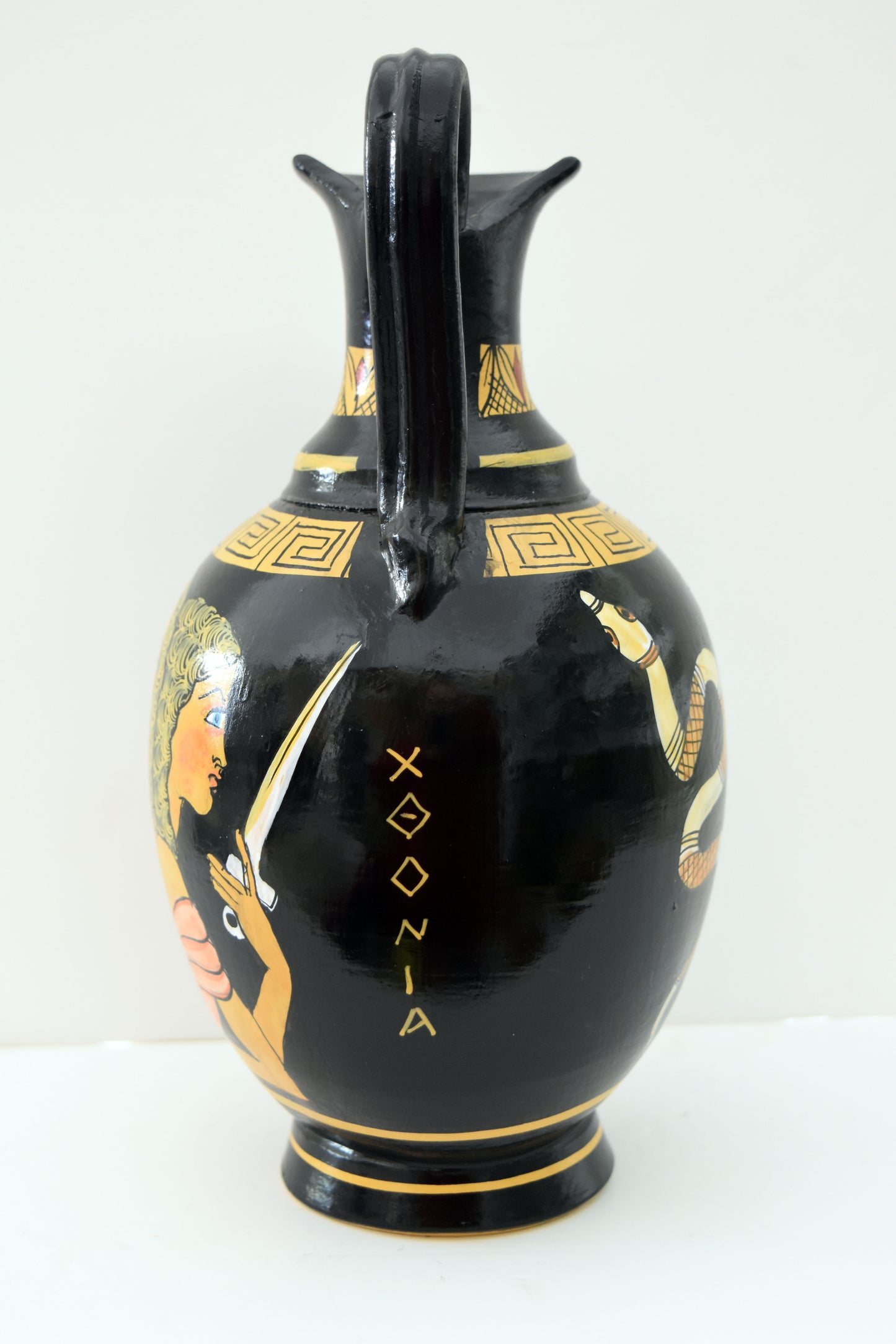 Goddess Hecate Hekate - Crossroads, Night, Magic, Witchcraft, Herbs and poisonous Plants, Ghosts, Necromancy, Sorcery - Ceramic Vase