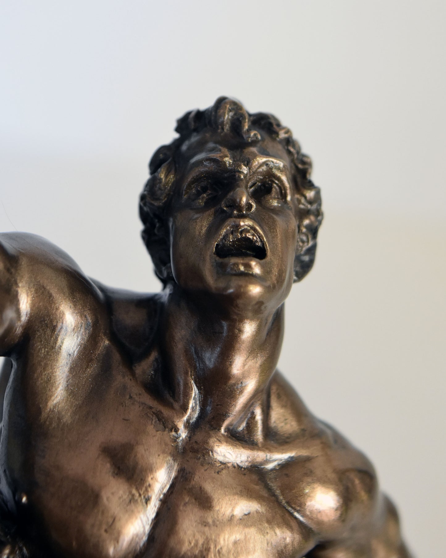 Hercules Heracles - Greek Divine Hero - Antaeus of Libya - Wrestling Match - Part of the Labours - Cold Cast Bronze Resin