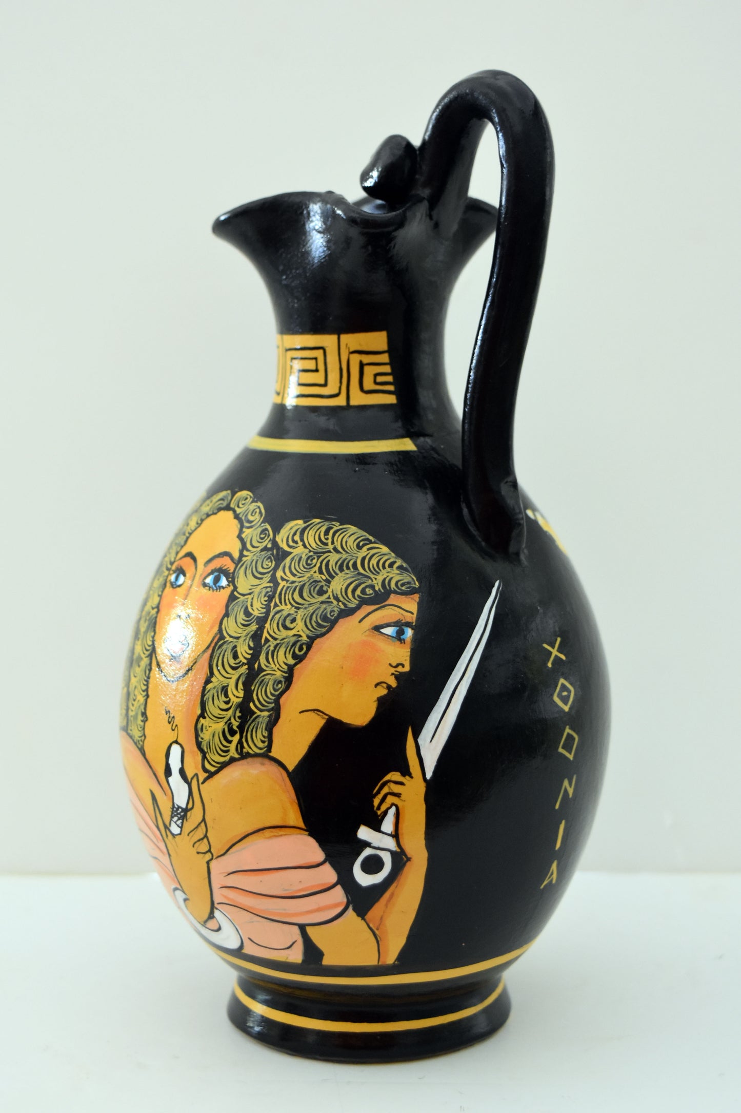 Goddess Hecate Hekate - Crossroads, Night, Magic, Witchcraft, Herbs and poisonous Plants, Ghosts, Necromancy, Sorcery - Ceramic Vase