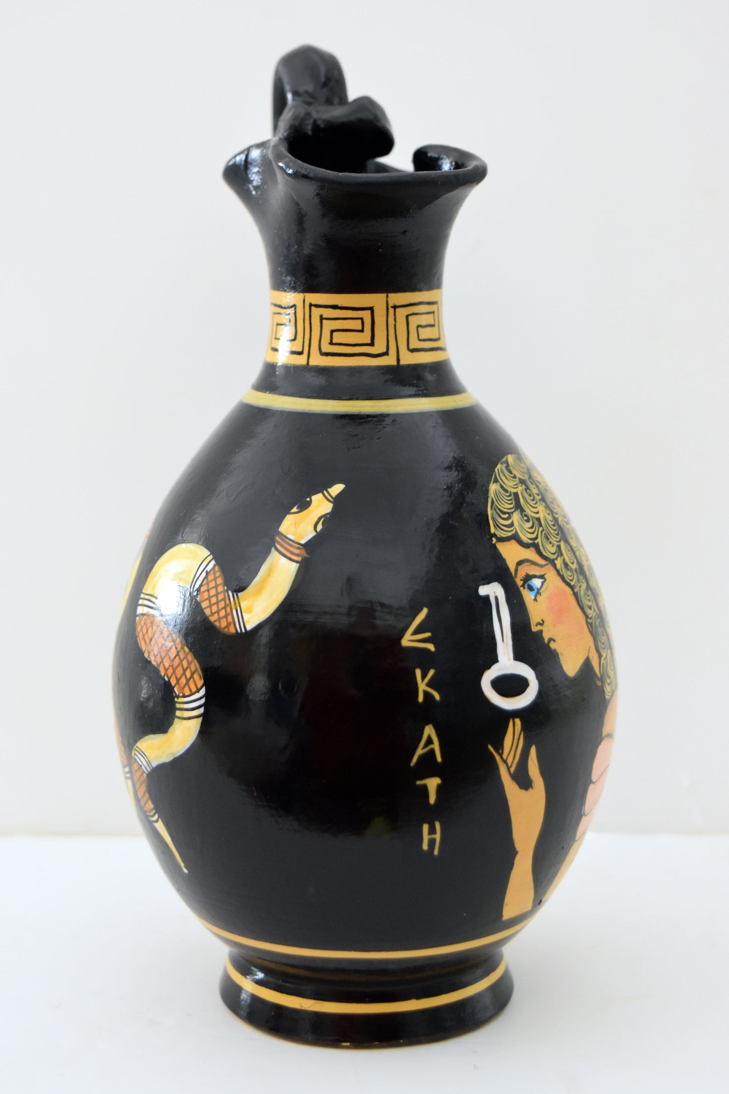 Goddess Hecate Hekate - Crossroads, Night, Magic, Witchcraft, Herbs and poisonous Plants, Ghosts, Necromancy, Sorcery - Ceramic Vase