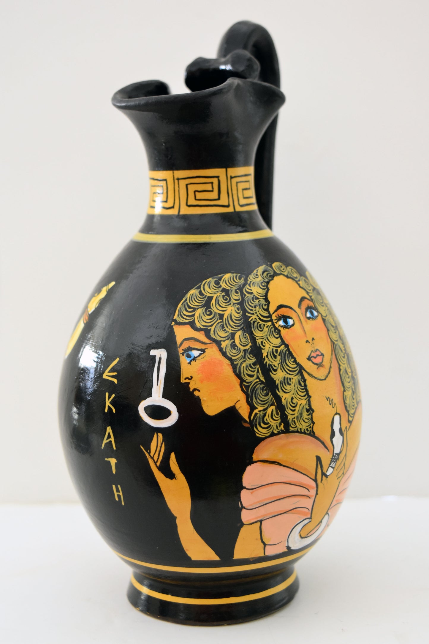 Goddess Hecate Hekate - Crossroads, Night, Magic, Witchcraft, Herbs and poisonous Plants, Ghosts, Necromancy, Sorcery - Ceramic Vase