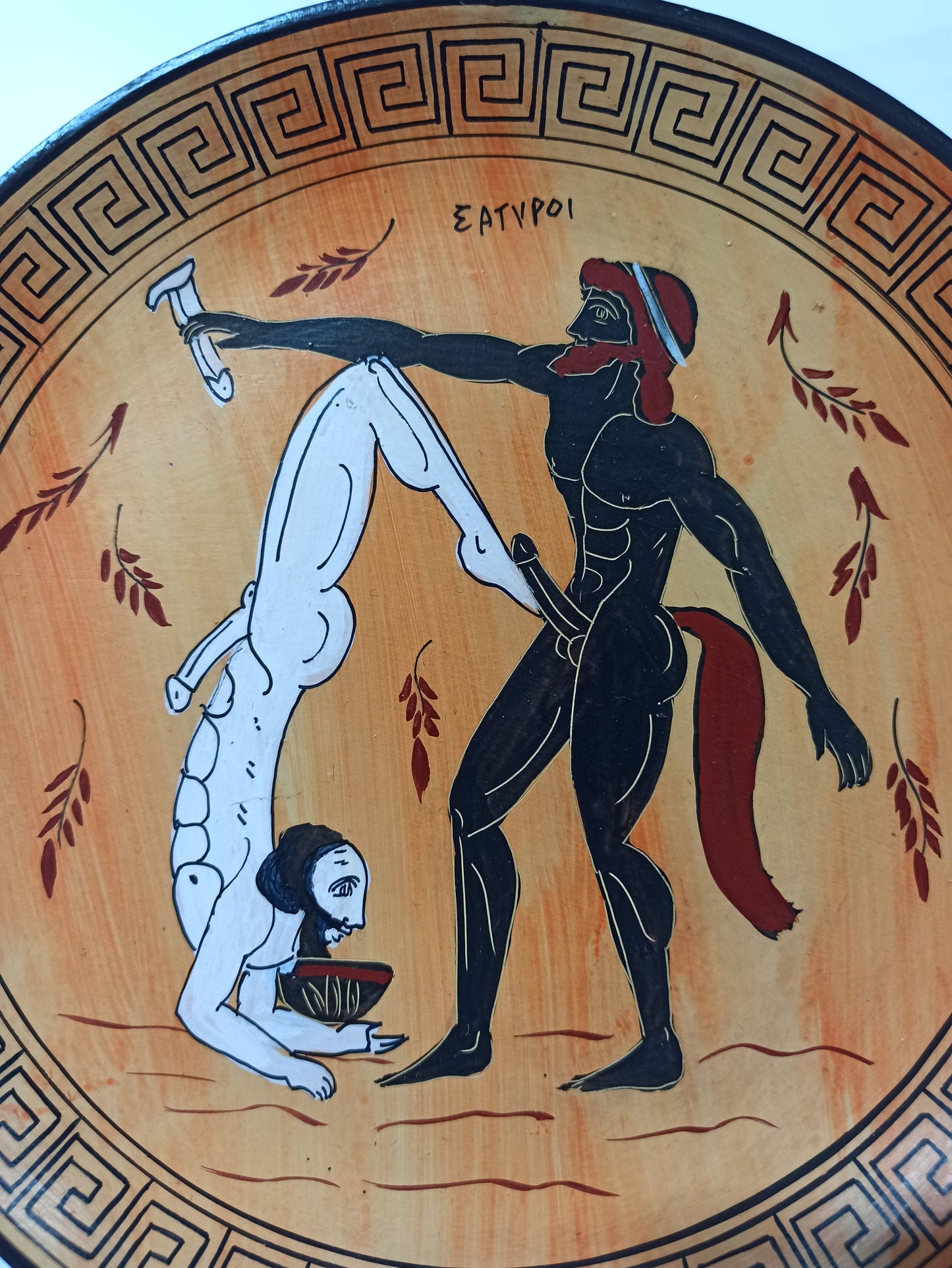 Satyrs - Male woodland creatures - Attendans of Pan and Dionysus - Goat-Human Hybrid, Ready for Every Physical Pleasure - Ceramic - Handmade