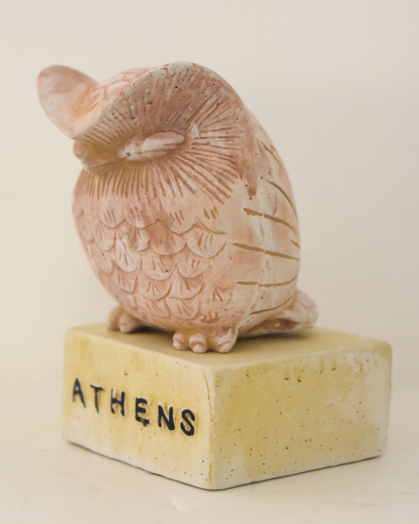 Owl of Wisdom and Intelligence - Symbol of Goddess Athena Minerva - Athenian - Ancient Greece - Casting Stone