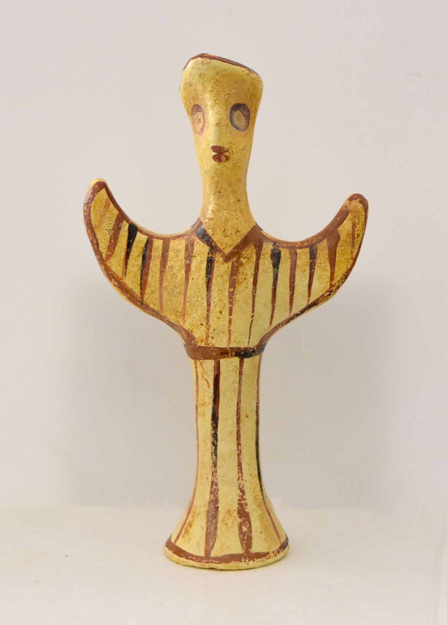 Mycenaean PSI Type Female Idol - Ψ - Mycenaean Period - 1400 BC - Archaeological Museum of Athens - Reproduction - Ceramic Artifact