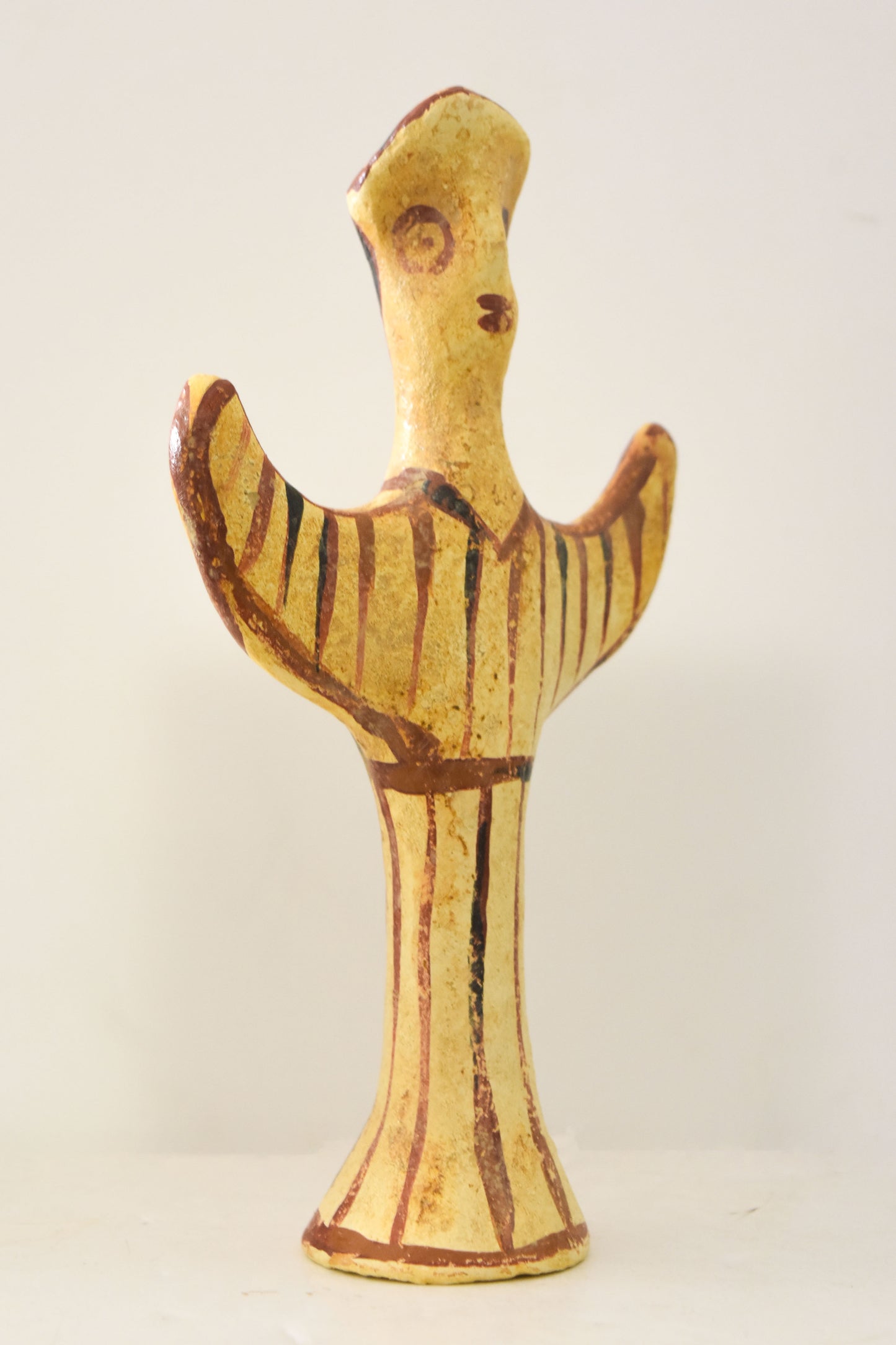 Mycenaean PSI Type Female Idol - Ψ - Mycenaean Period - 1400 BC - Archaeological Museum of Athens - Reproduction - Ceramic Artifact