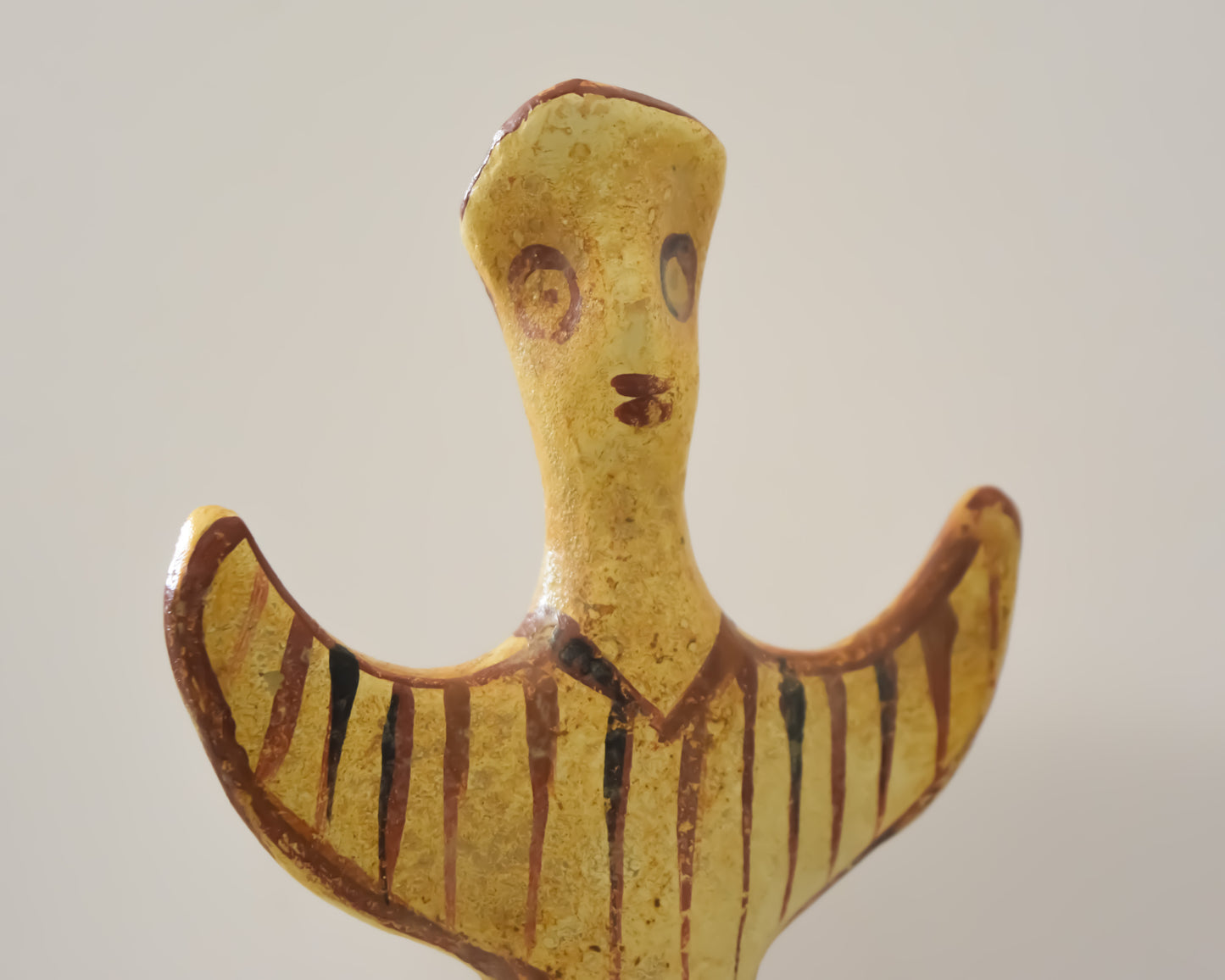 Mycenaean PSI Type Female Idol - Ψ - Mycenaean Period - 1400 BC - Archaeological Museum of Athens - Reproduction - Ceramic Artifact