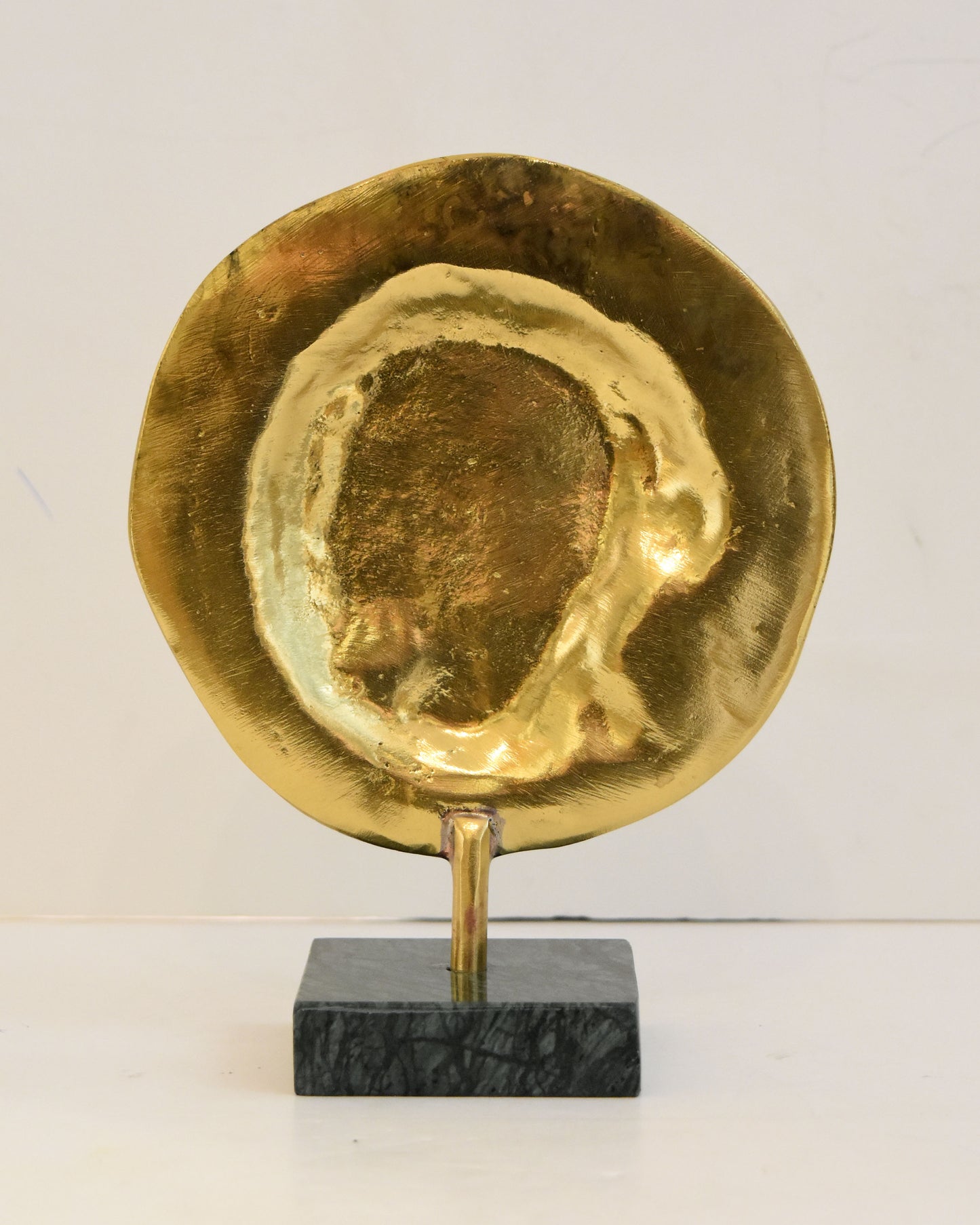 Ancient Greek Macedonian Shield - Alexander the Great - Marble Base - Museum Replica - Pure Bronze Sculpture