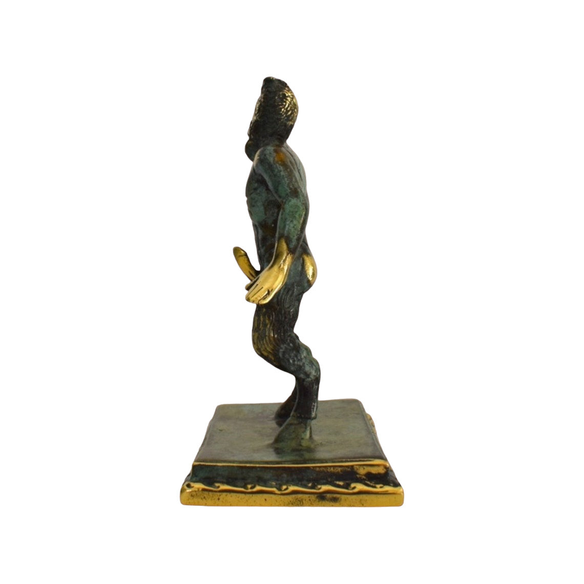 Pan - Ancient Greek god of the Wild,Shepherds and Flocks, Nature of Mountain Wilds,Rustic Music,Companion of Nymphs - pure bronze statue