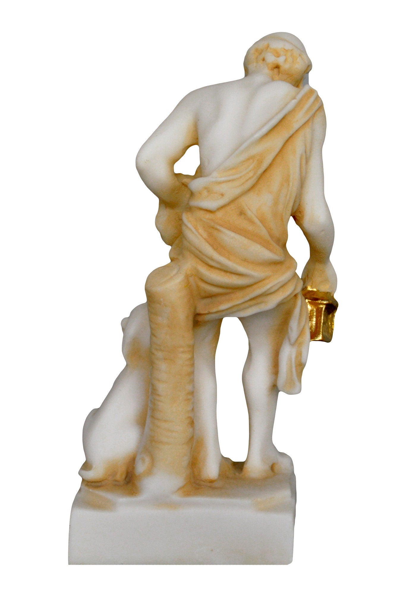 Diogenes the Cynic - Ancient Greek Philosopher - Cynicism - Student of Antisthenes - Aged Alabaster Statue