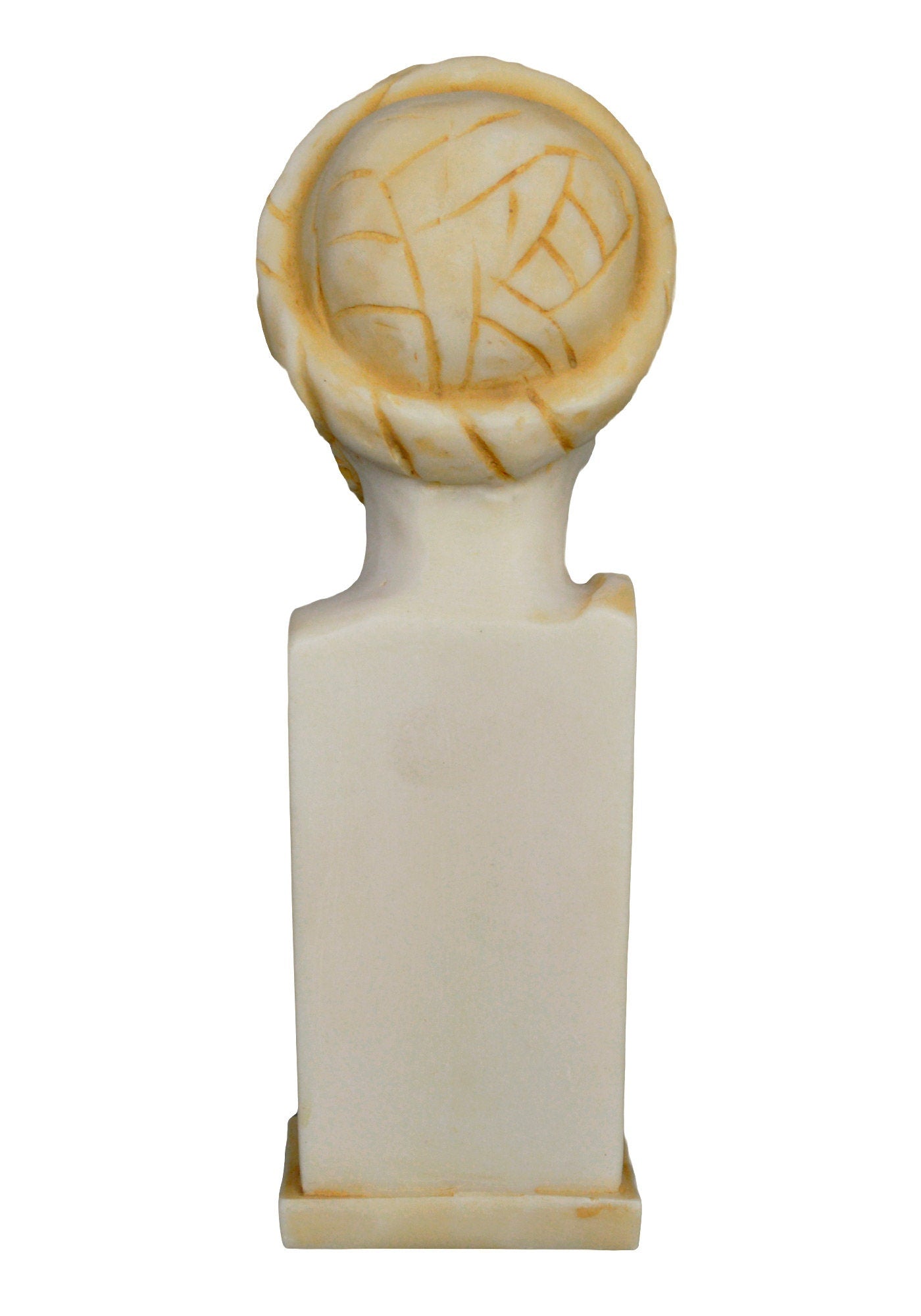 Pythagoras of Samos Bust - 570–495 BC - Ancient Greek Philosopher and Mathematician - Immortality of the Soul - Aged Alabaster Statue