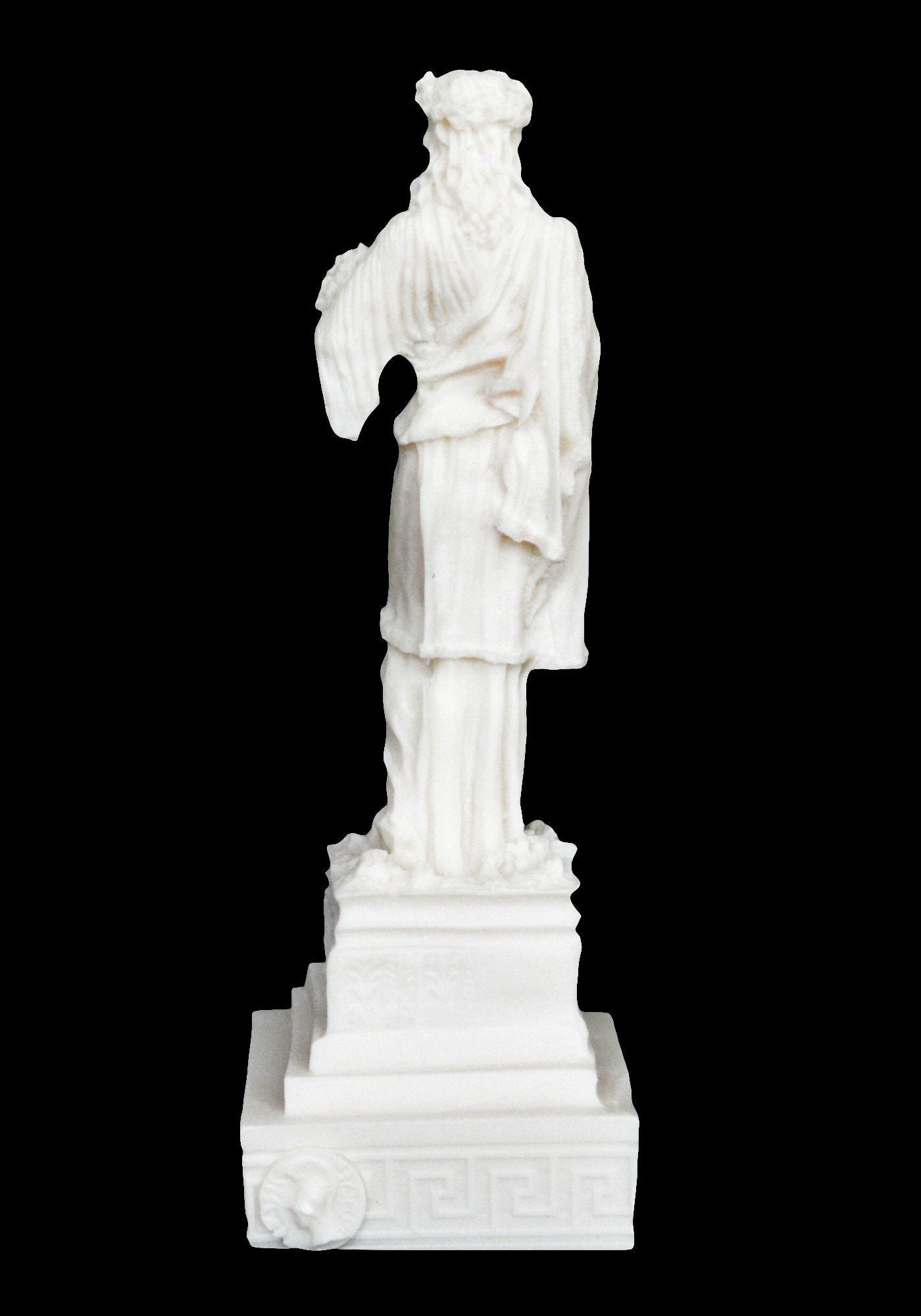 Demeter Ceres - Greek Roman Goddess of Agriculture and Harvest - Daughter of Cronus and Rhea - Persephone's Mother - Alabaster Statue