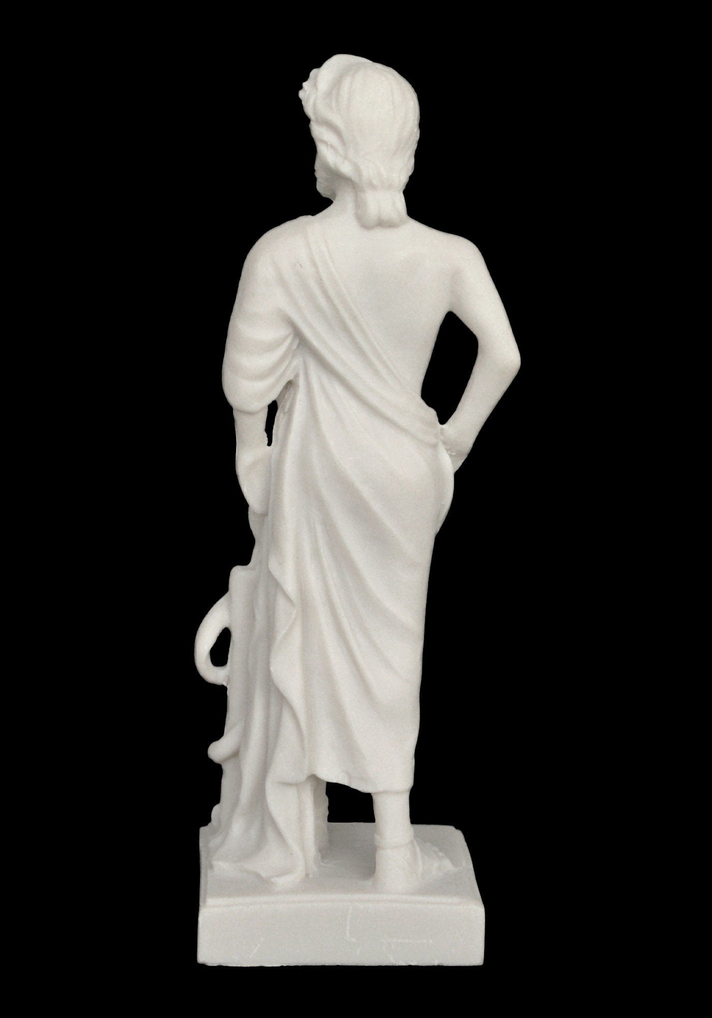 Asclepius - Ancient Greek Hero - God of Medicine and Doctors - Represents the Healing Aspect of the Medical Arts - Alabaster Statue