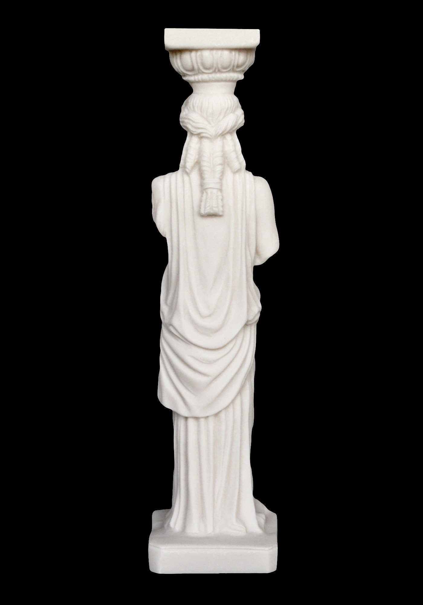 Caryatid - Maiden Young Female Figure - Erechtheion, Acropolis of Athens - Alabaster Sculpture Statue
