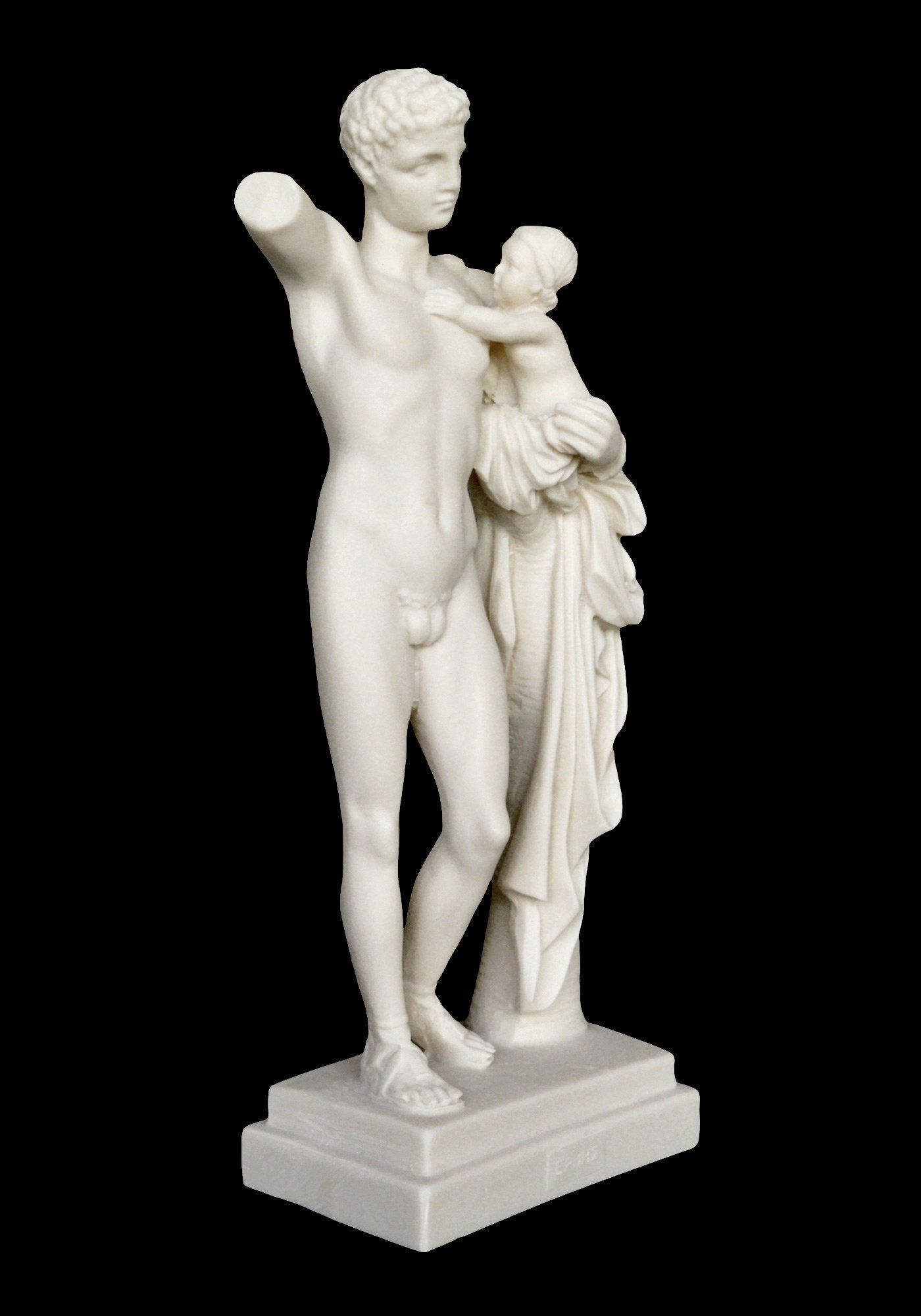 Hermes and Dionysus of Praxiteles - Olympia museum - Alabaster sculpture