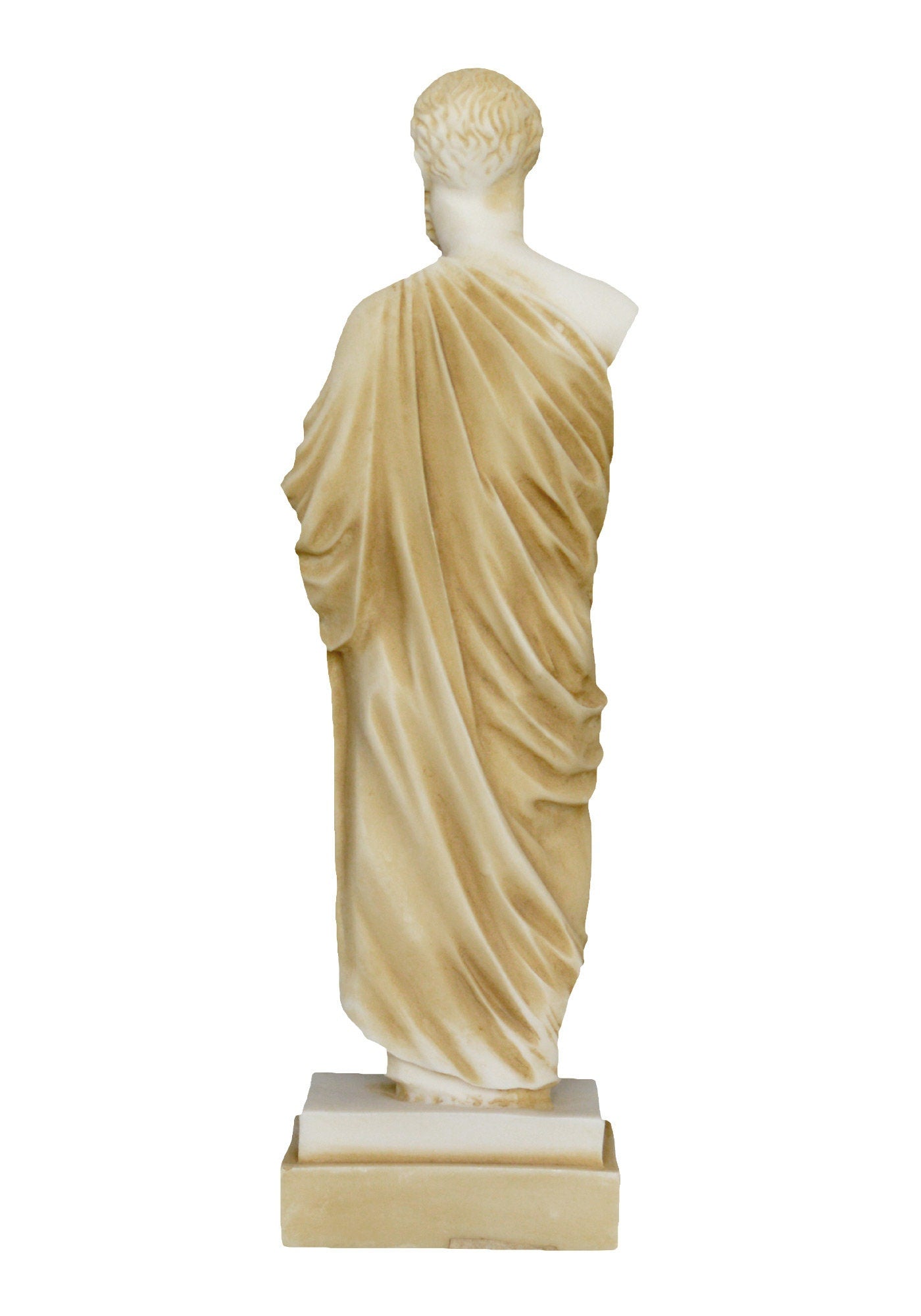 Hippocrates of Kos - Greek physician - Father of Medicine - 460– 370 BC - Hippocratic School of Medicine - Aged Alabaster Statue