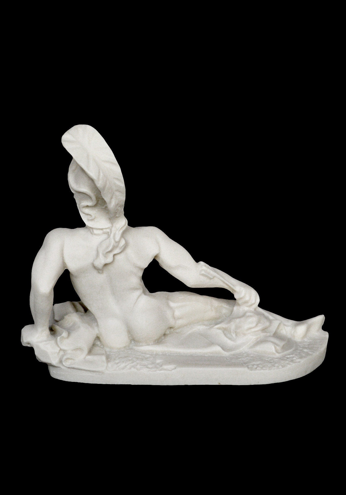 Achilles - King of the Myrmidons - Greek Hero - Son of Thetis and Peleus - Trojan War - Homer's Iliad - Alabaster Statue