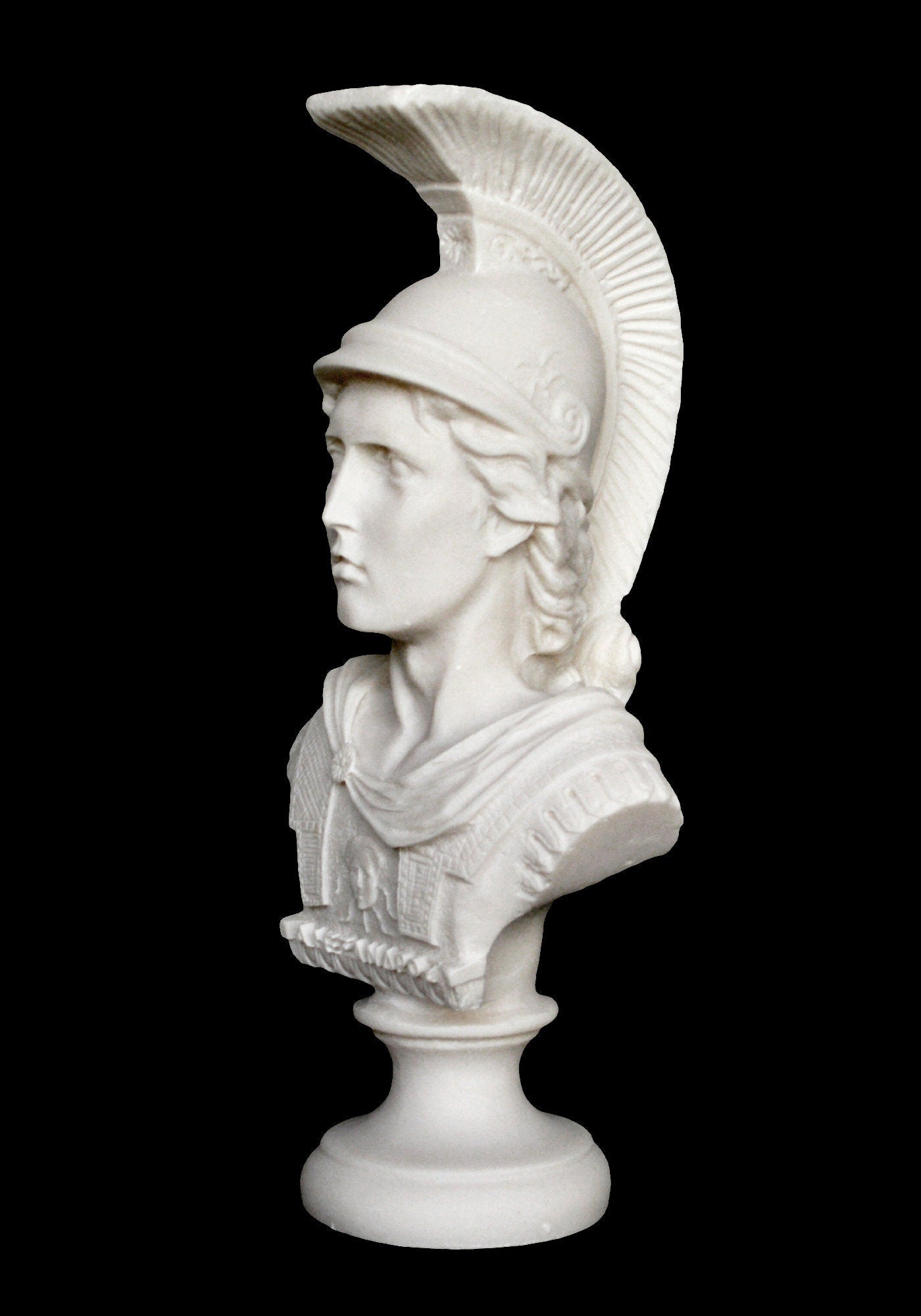 Alexander the Great Bust  - King of Macedonia - 356–323 BC - Son of Philip - Visionary Leader - Student of Aristotle - Alabaster Statue