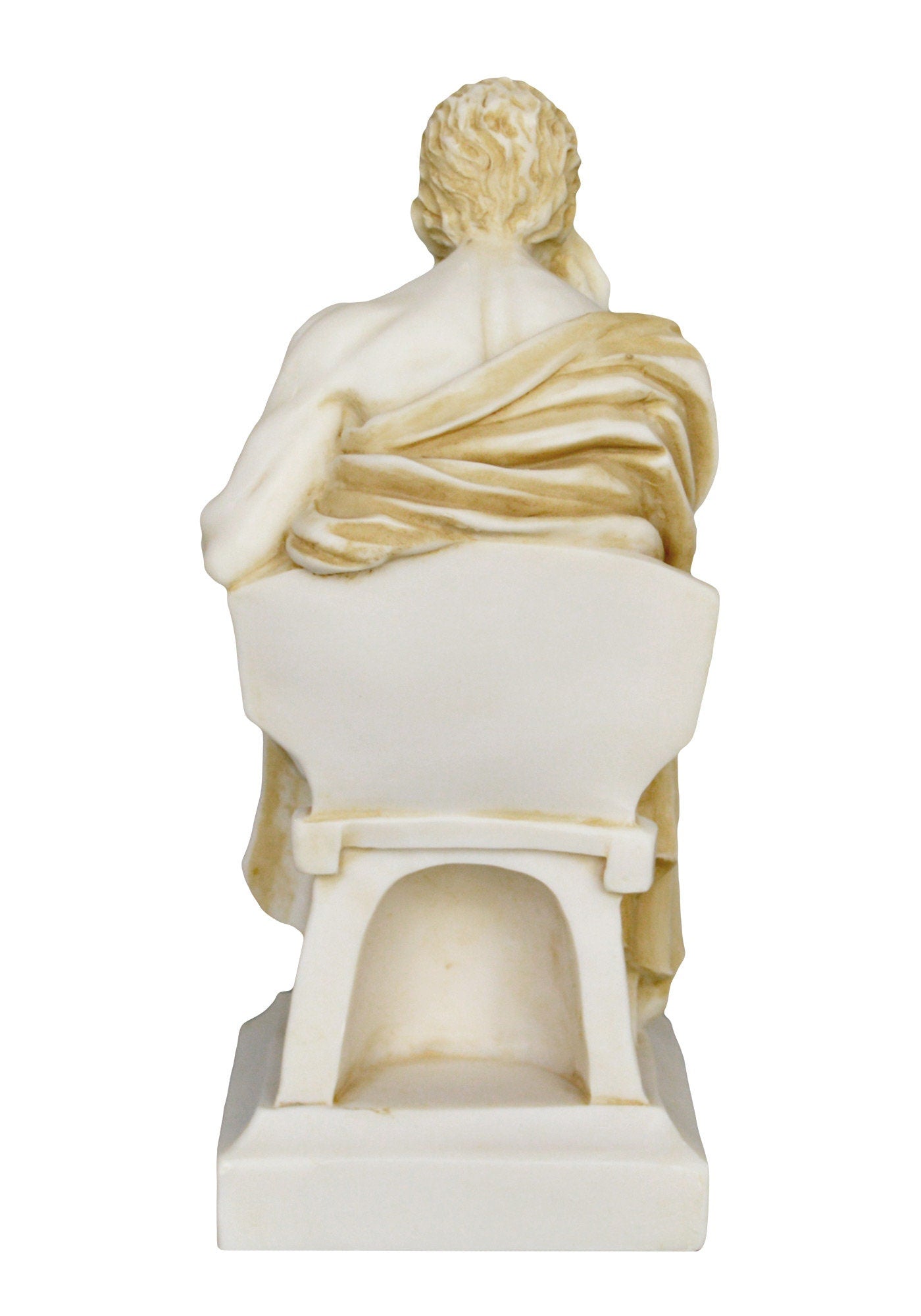 Socrates - Ancient Greek Philosopher - 470-399 BC - Teacher of Plato - Father of Western Philosophy - Aged Alabaster Sculpture