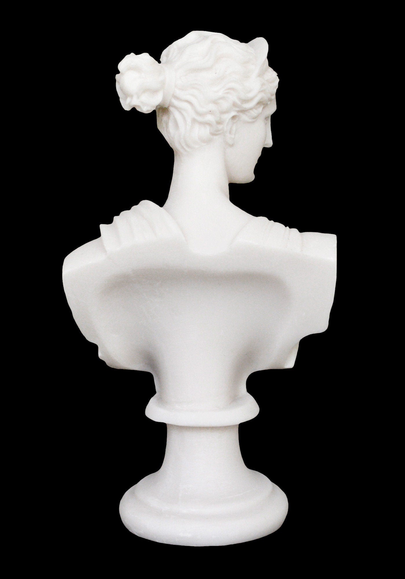 Artemis Diana - Greek Roman Goddess of Hunt, Protector of Girls - Alabaster Bust