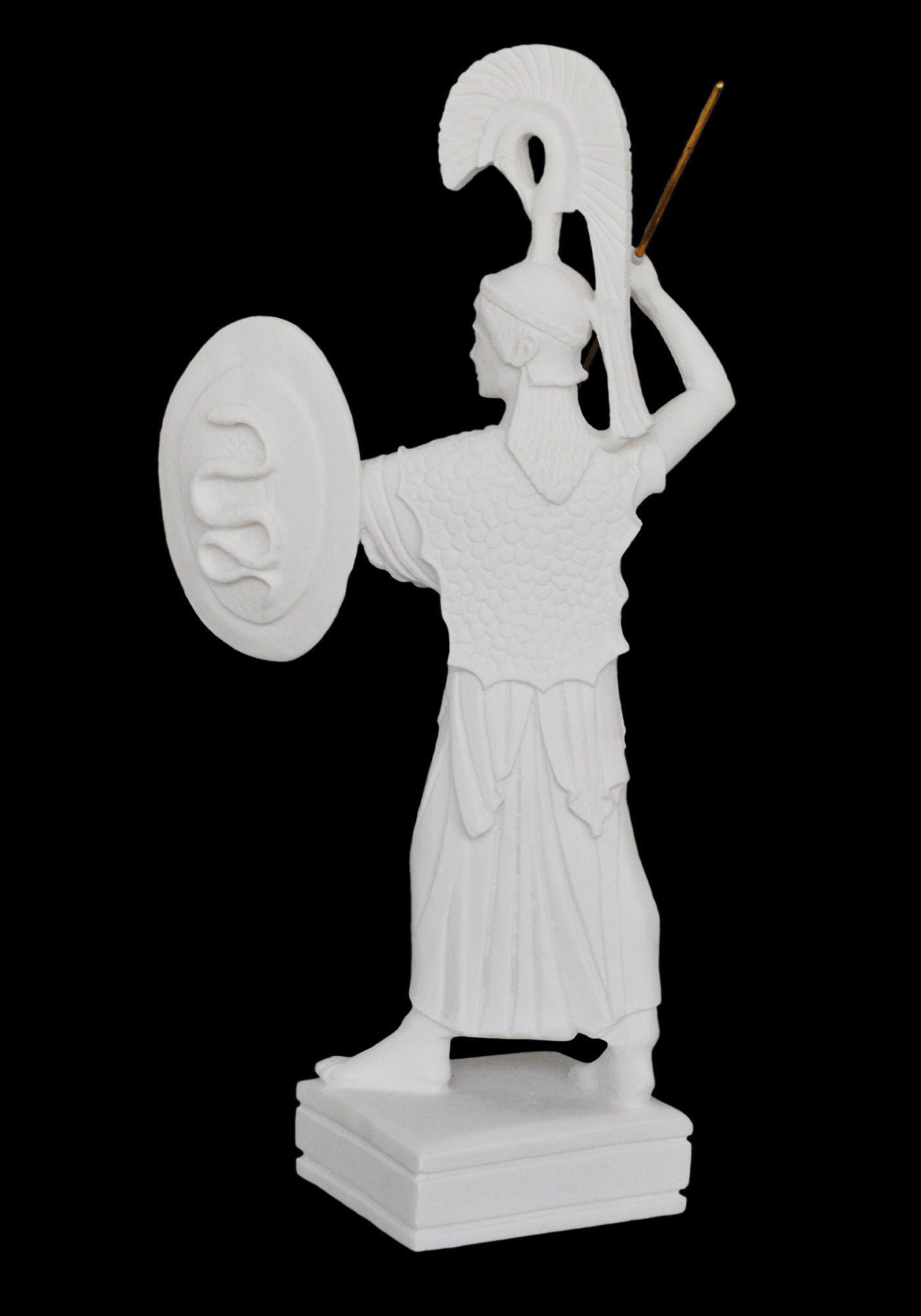 Athena Minerva - Greek Roman Goddess of Wisdom, Strength, Strategy, Courage, Inspiration, Arts, Crafts, and Skill - Alabaster Statue