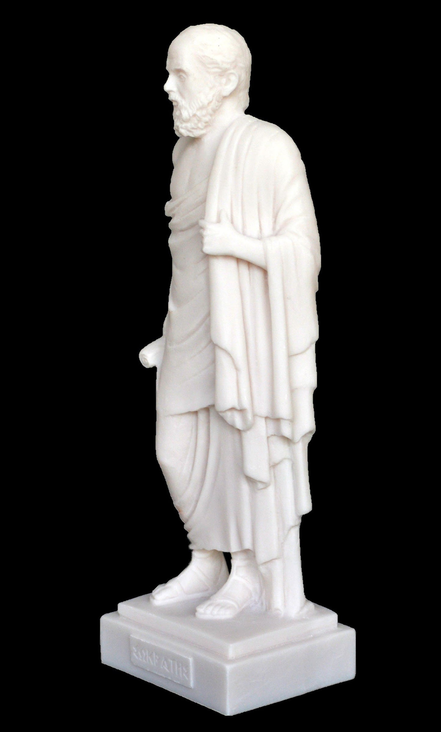 Socrates - Ancient Greek Philosopher - 470-399 BC - Teacher of Plato - Father of Western Philosophy - Alabaster Statue Sculpture