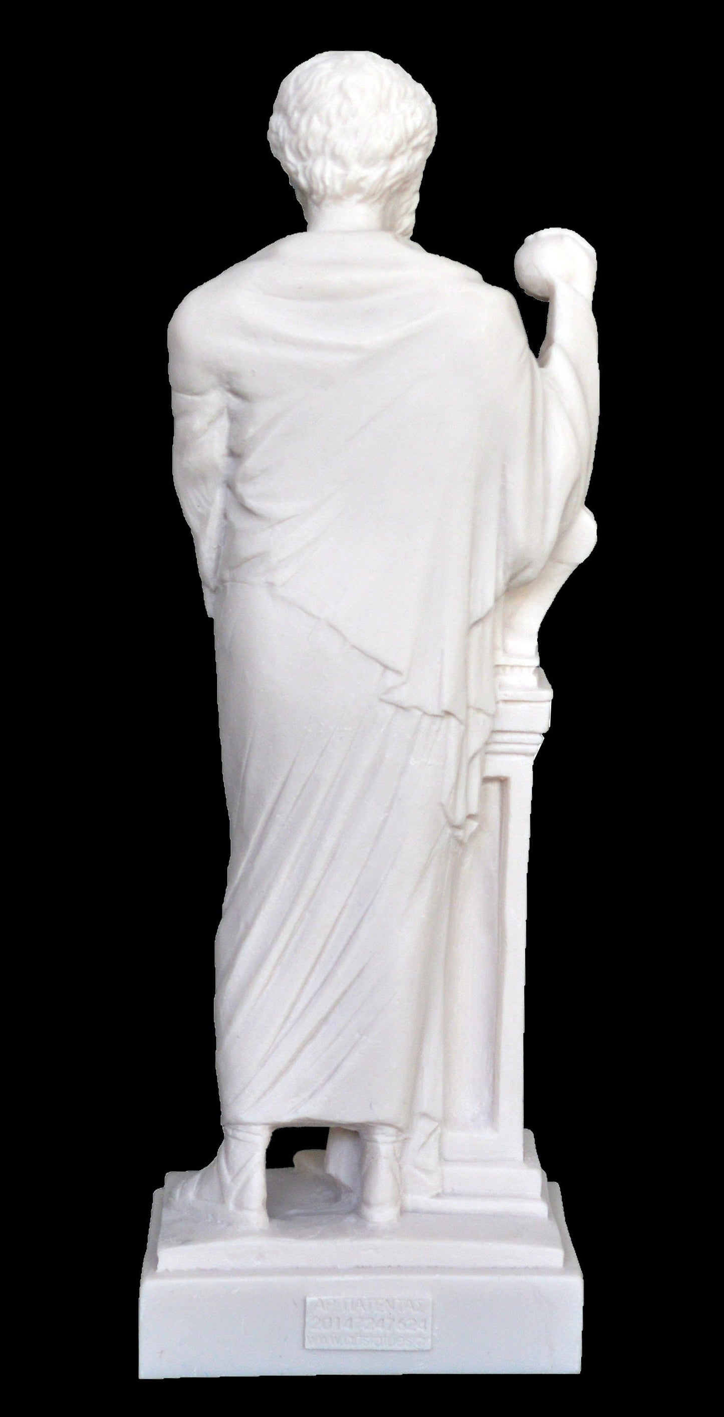 Democritus - Ancient Greek Philosopher, Scientist - Atomic Theory of the Universe - Alabaster Statue Sculpture