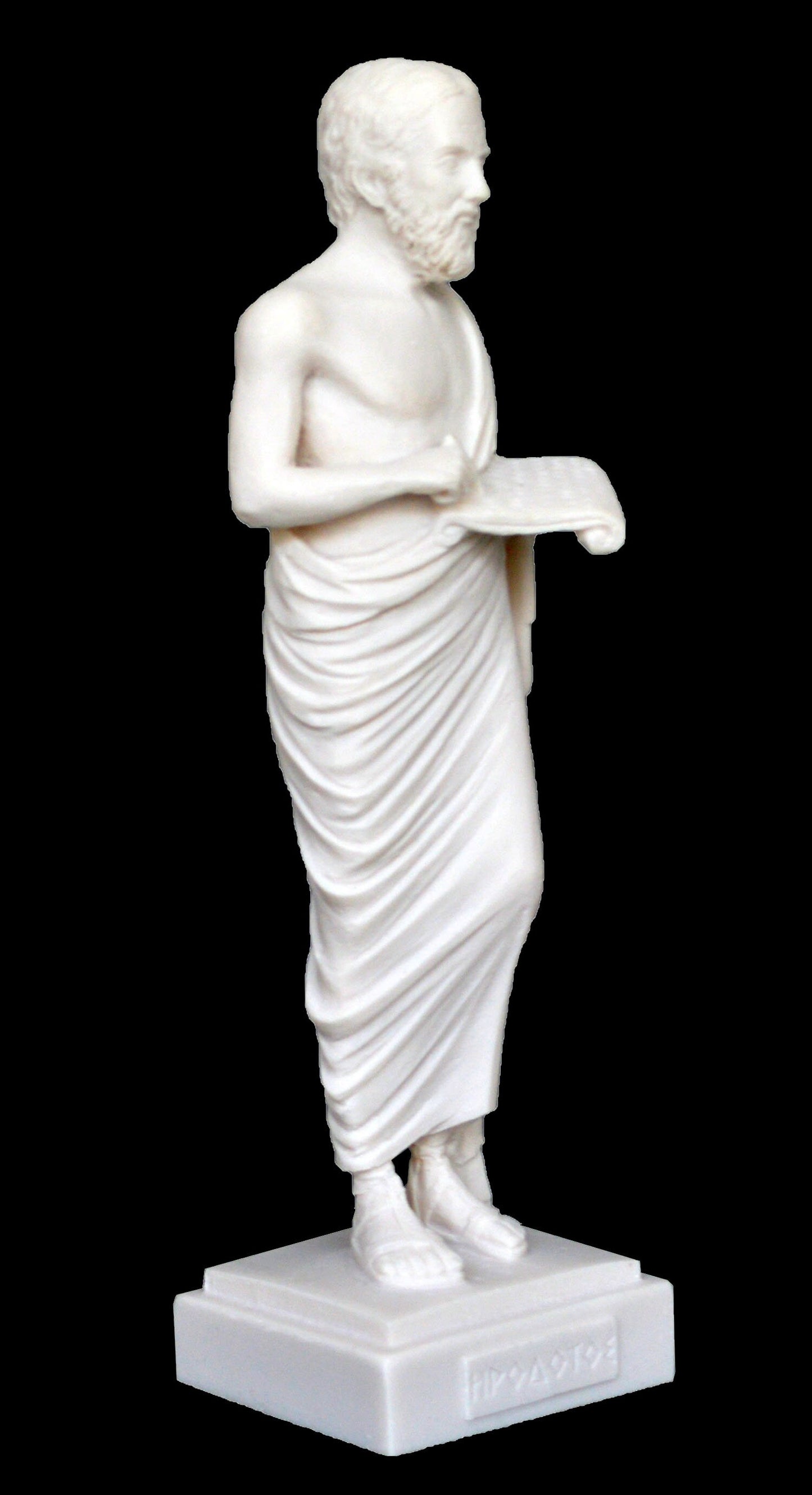 Herodotus - Ancient Greek Historian, Father of History - Halicarnassus, 484–425 BC - Alabaster Statue Sculpture