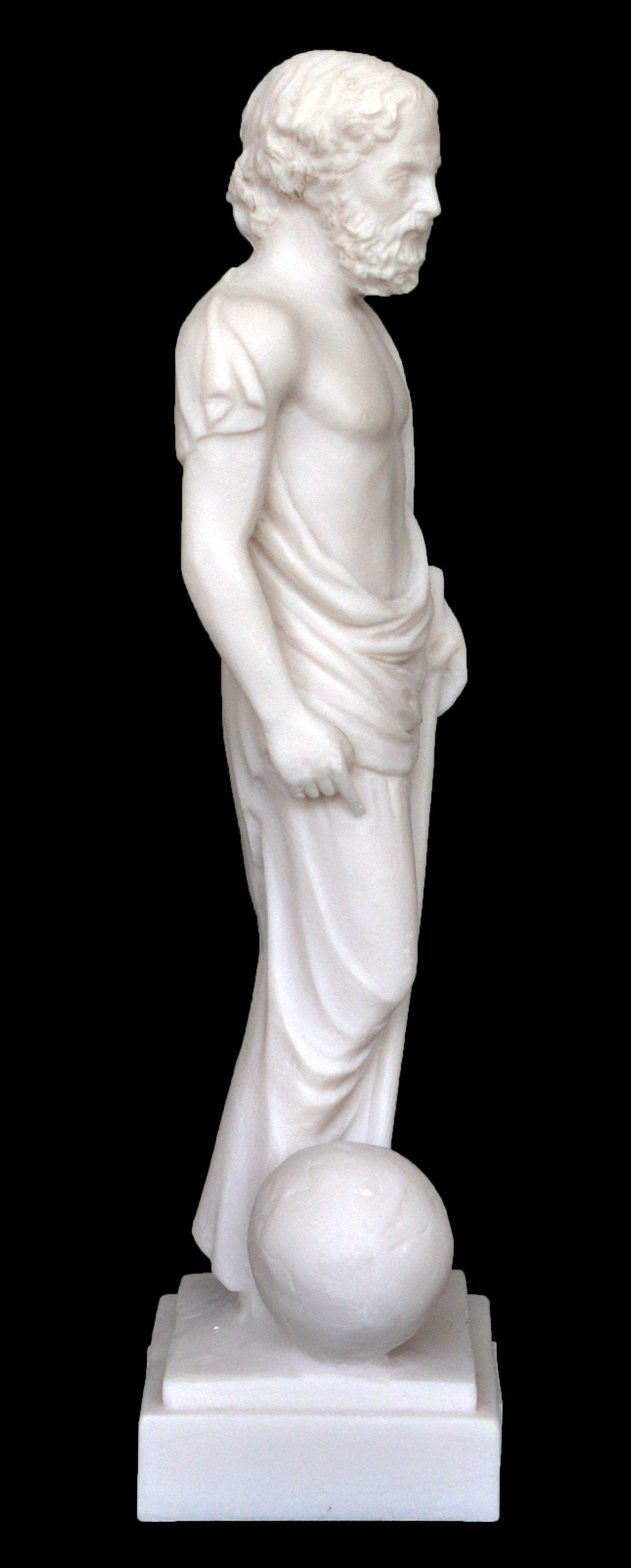 Archimedes of Syracuse - 287– 212 BC - Greek Mathematician, Physicist, Engineer, Astronomer, and Inventor  - Alabaster Statue