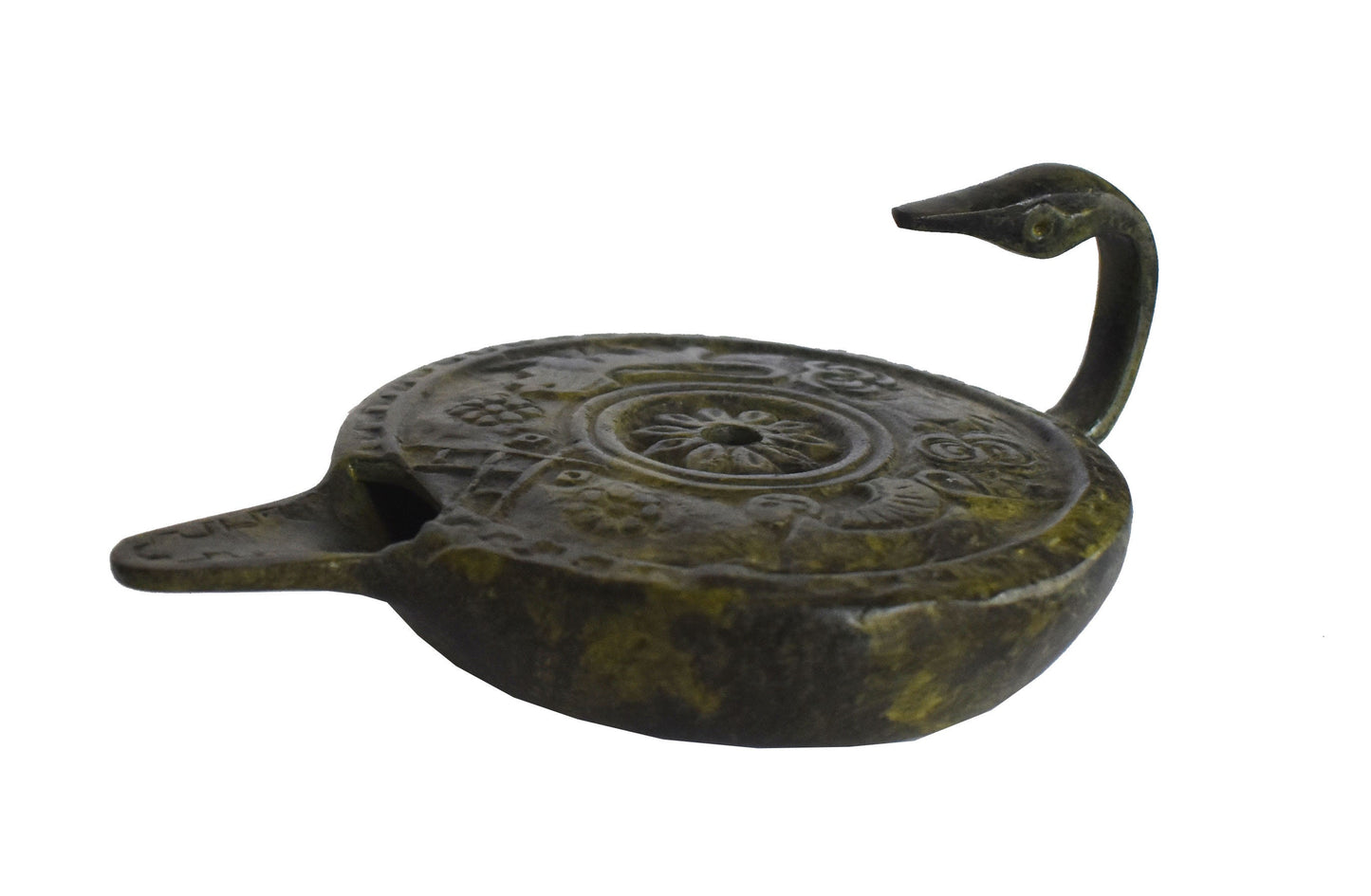 Bronze oil lamp - ancient Greek reproduction artifact
