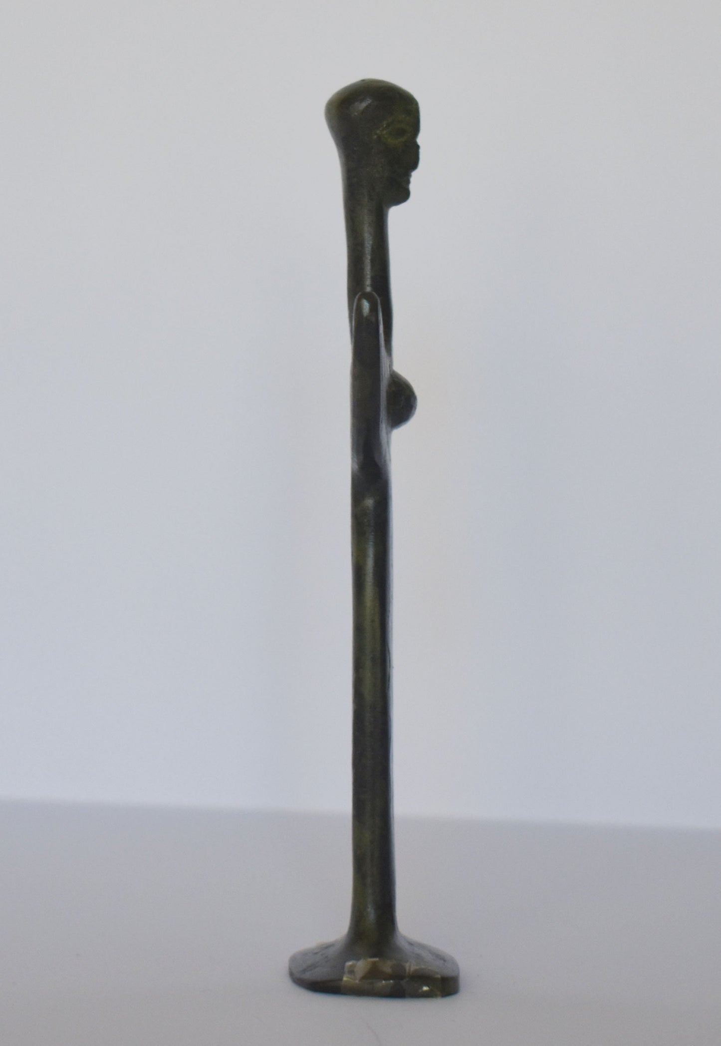 Mycenaean PSI Type female idol - pure bronze statue