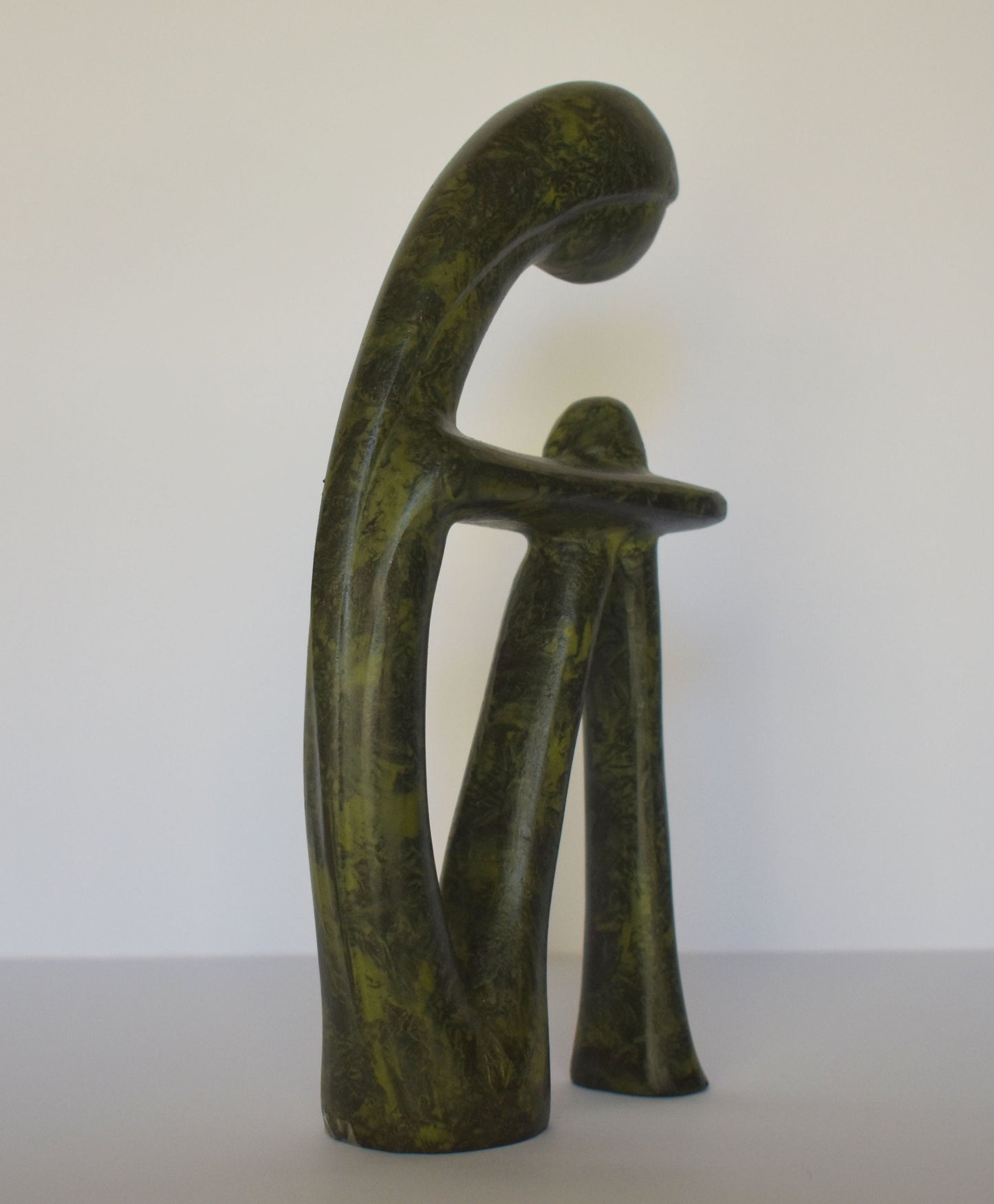 Cycladic idol - Thinking Man - Figure from Keros island, Greece - pure bronze statue