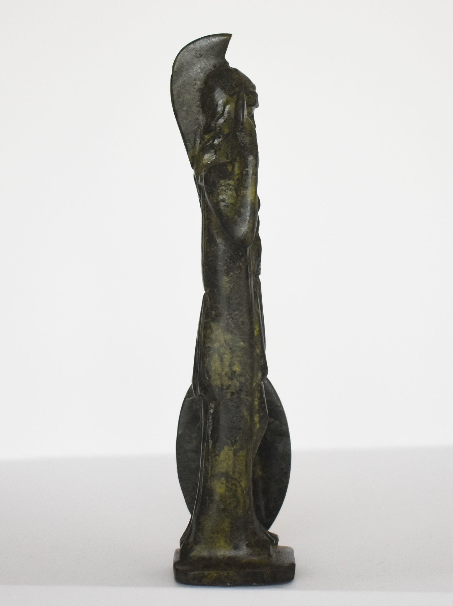 Athena Minerva - Greek Roman goddess of wisdom and strategy - pure bronze statue