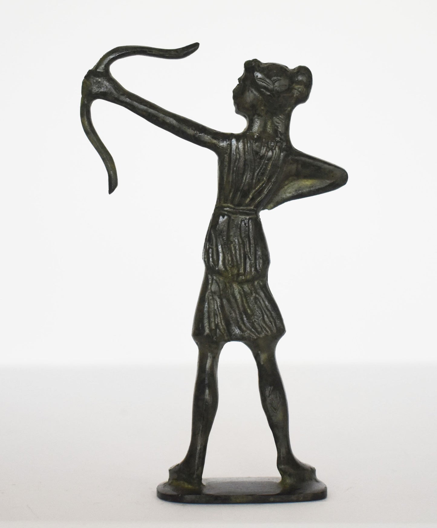 Artemis Diana - Greek Roman goddess of hunting - pure bronze statue