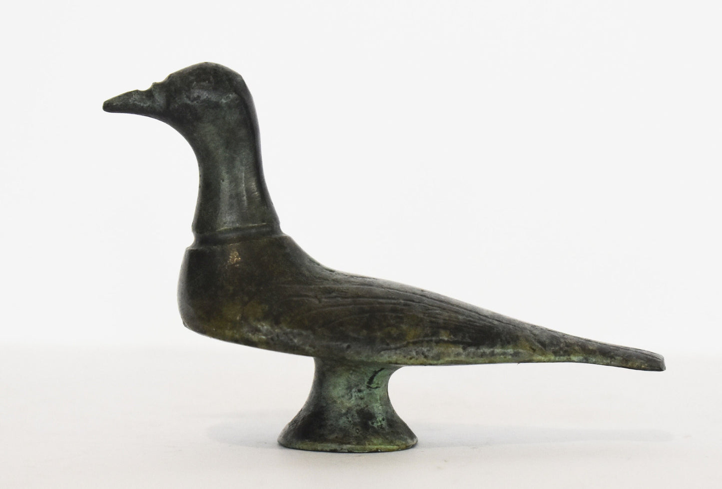 Pigeon Dove - sacred and secular bird - symbol of love, beauty, peace - miniature - ancient Greek reproduction - pure Bronze Sculpture