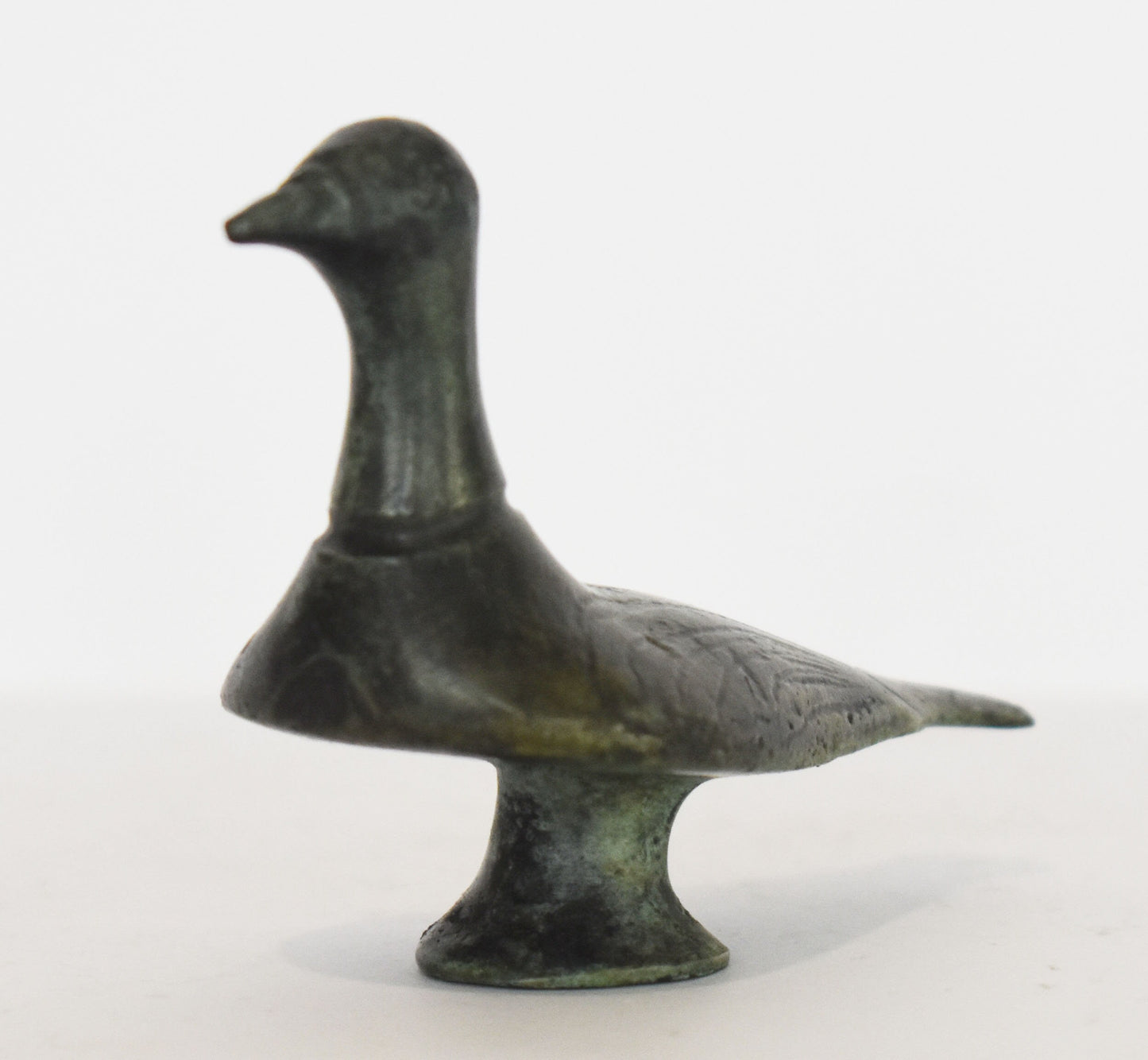 Pigeon Dove - sacred and secular bird - symbol of love, beauty, peace - miniature - ancient Greek reproduction - pure Bronze Sculpture