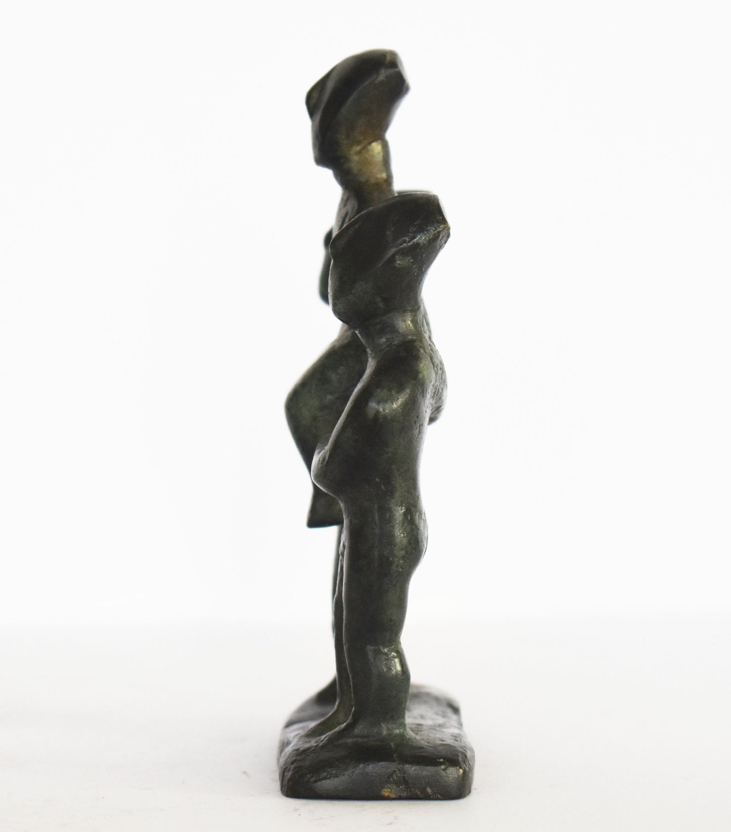 Cycladic figurines - Ceremony Participants - ancient Greek reproduction - pure Bronze Sculpture