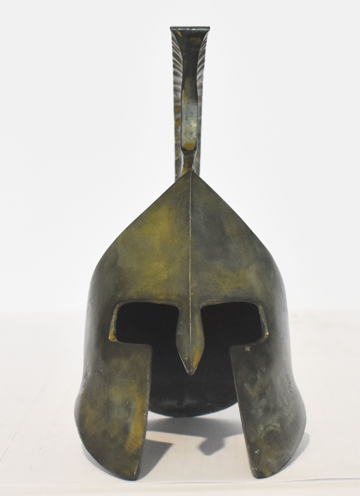 Leonida's Helmet - Spartan king - Thermopylae - legendary battle - 300 Spartans - pure bronze statue
