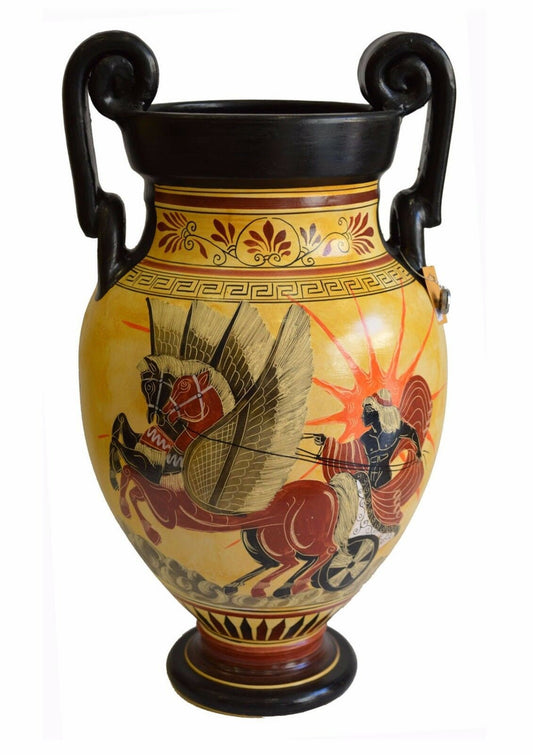 Apollo riding the Sun chariot -God of Light-Goddess Athena with Poseidon Contest