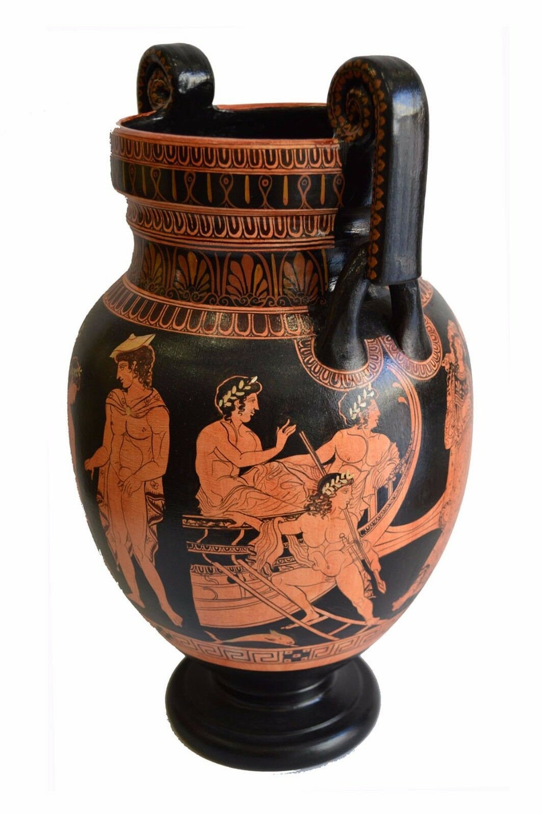 Talos Death - giant automaton made of bronze - Red Figure Amphora Vase - Protector Of Crete