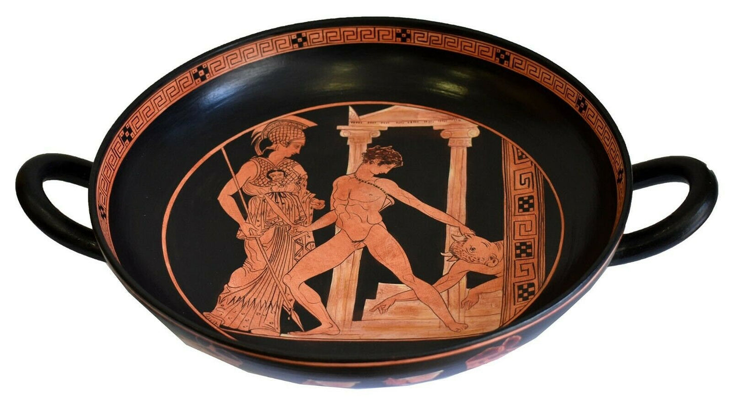 Victory of Theseus over the Minotaur in the presence of Athena - Madrid Museum Replica