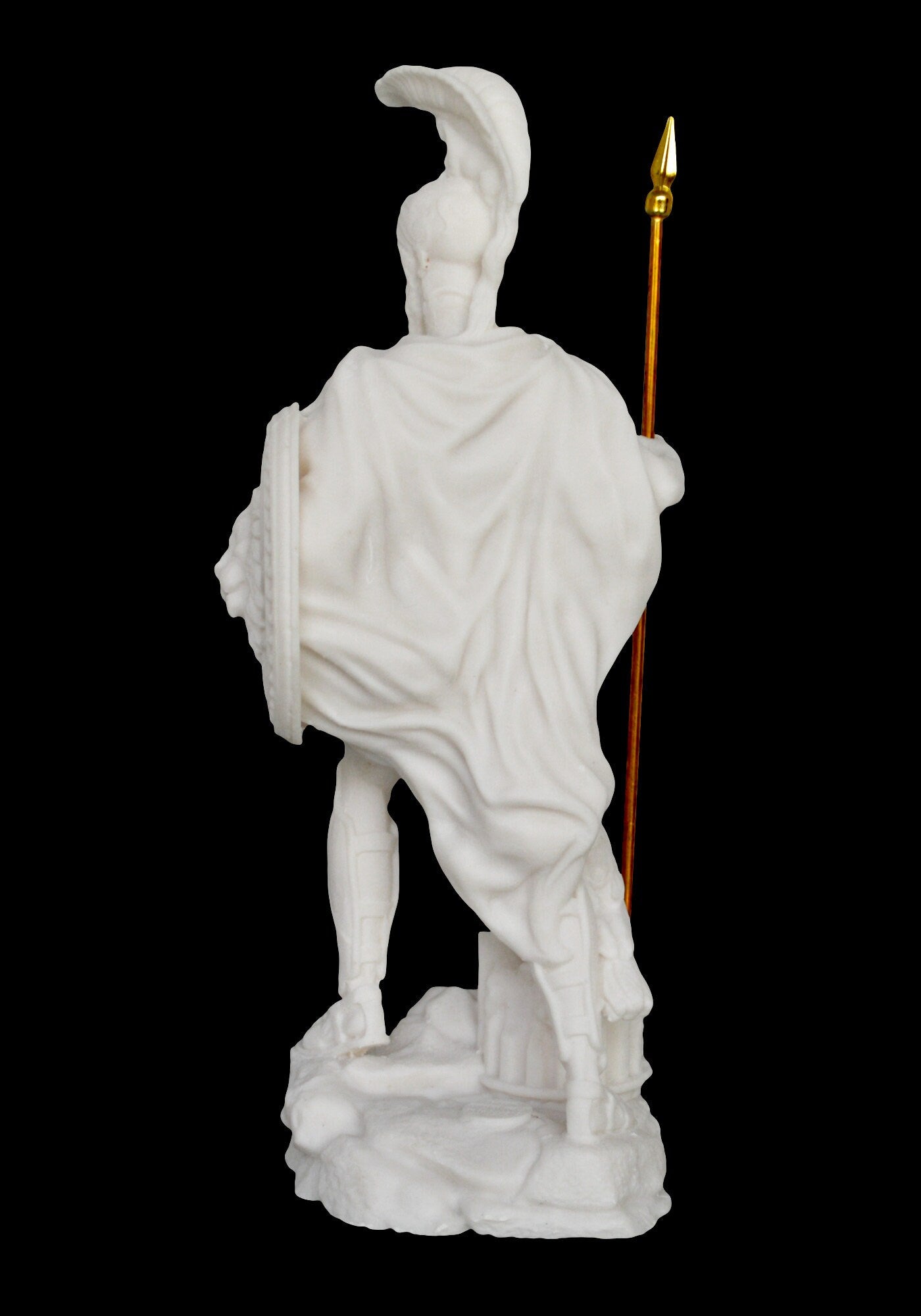 Ares Mars - Greek Roman God of War and Courage - Spirit of Battle - Son of Zeus and Hera - Olympian God - Alabaster Sculpture