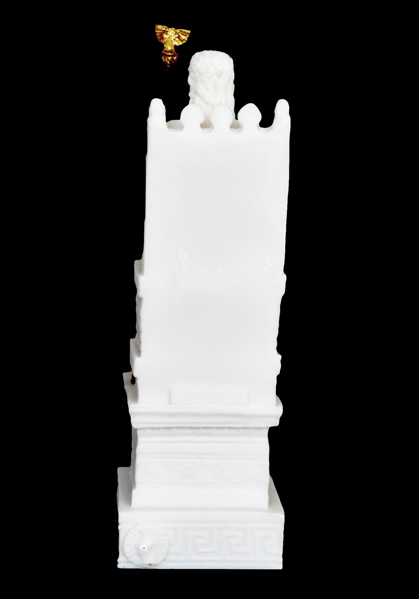 Zeus Jupiter - Greek Roman God of the Sky, Law and Order, Destiny and Fate - King of the Gods of Mount Olympus - Alabaster Statue