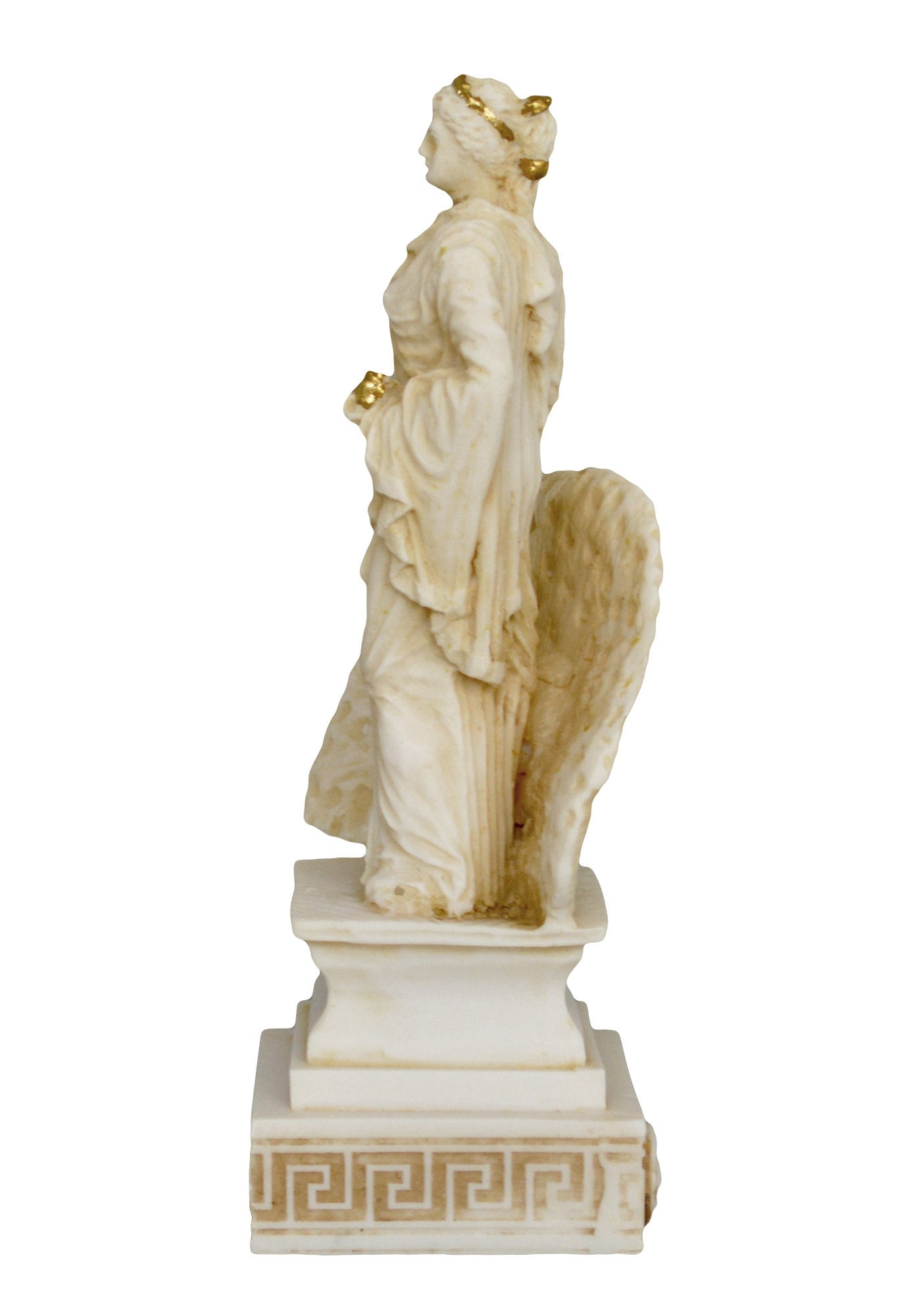 Hera Juno - Greek Roman Goddess of Women, Queen of the Olympians - Aged Alabaster Statue