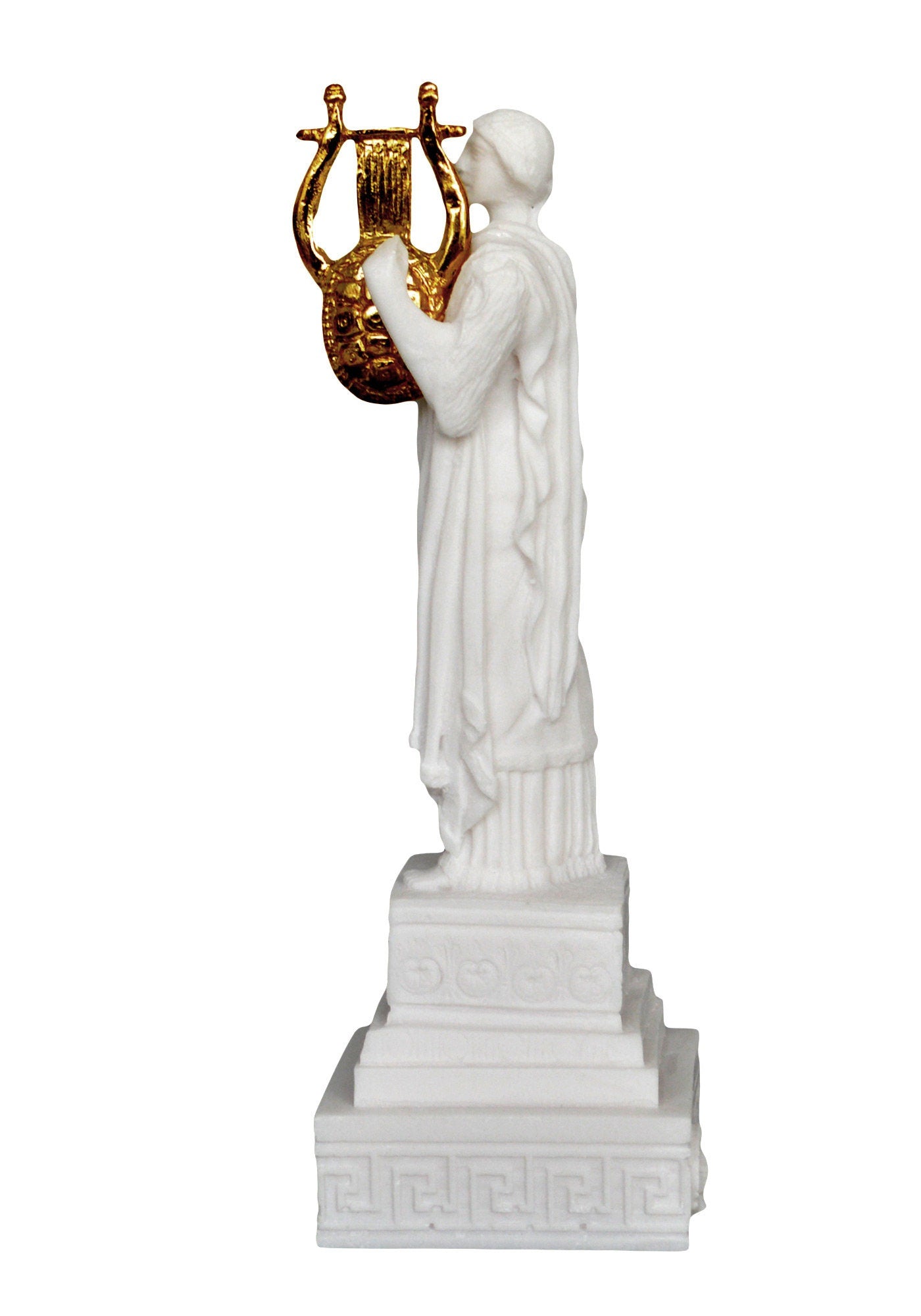 Apollo - Greek Roman God of the Sun,Light,Music,Poetry,Healing,Prophecy,Knowledge,Order,Beauty,Archery,Agriculture - Alabaster Statue