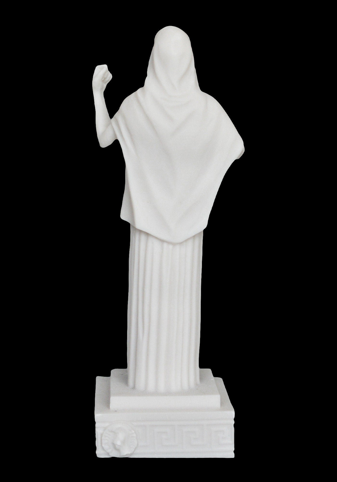 Hestia Vesta - Greek Roman Goddess of Hearth, Right Ordering of Domesticity, Family, Home and the State - Alabaster Statue