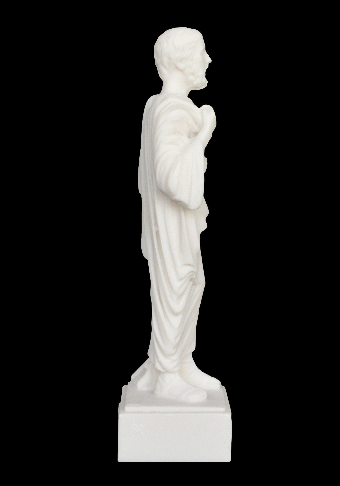 Plato - Ancient Greek Philosopher - 428-348 BC - Student of Socrates, Teacher of Aristotle - Founder of the Academy - Alabaster Statue