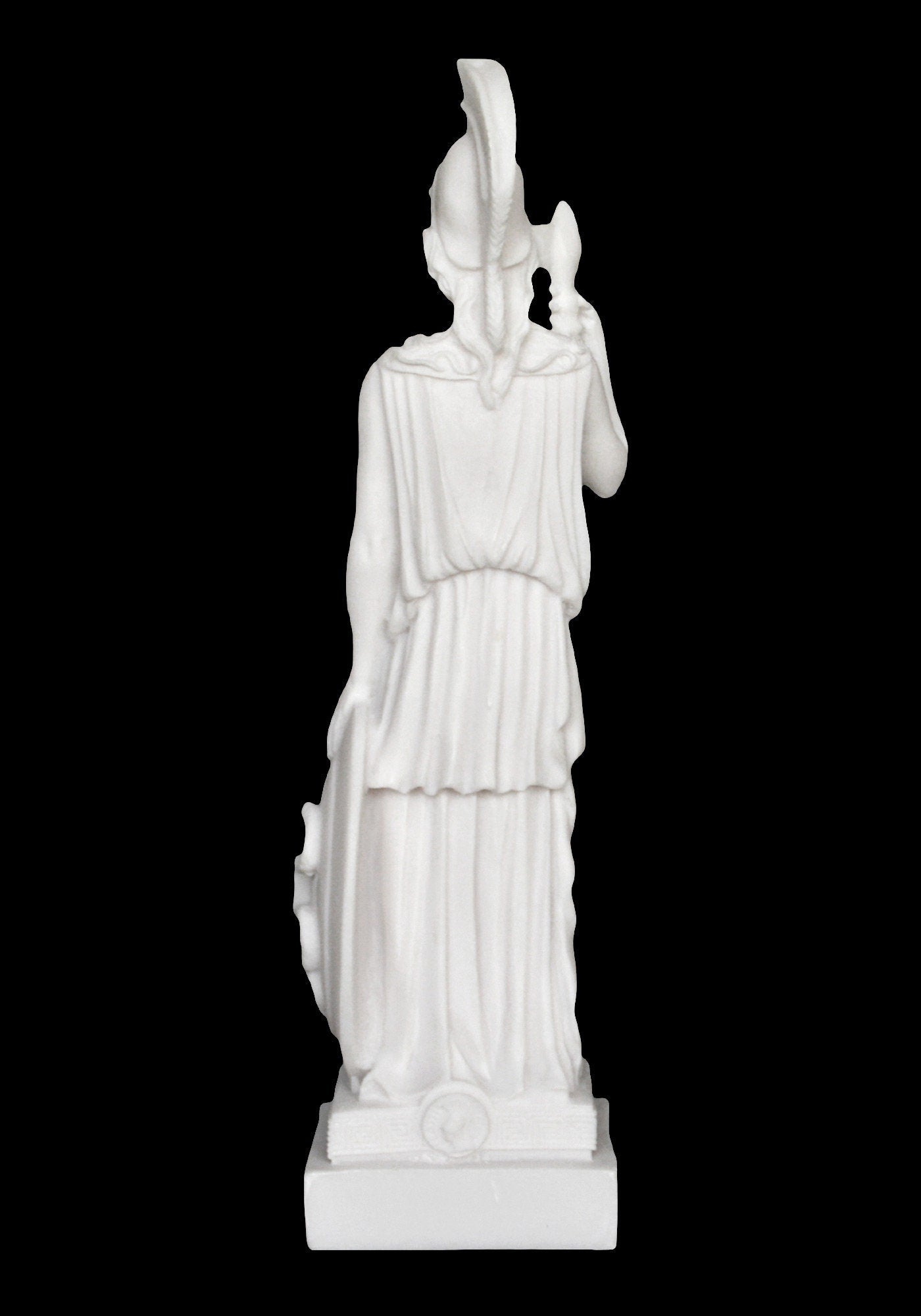 Athena Minerva - Greek Roman Goddes of Wisdom, Strength, Strategy, Courage, Inspiration, Arts, Crafts, and Skill - Alabaster Sculpture