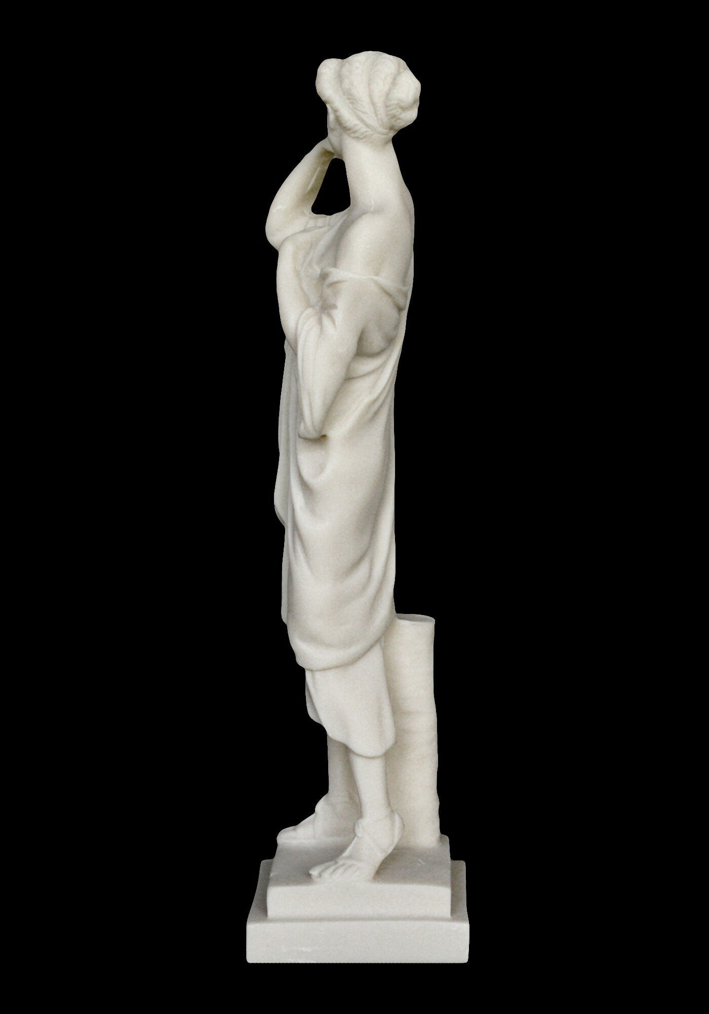 Artemis Diana – Greek Roman Goddess of Hunt, the Wilderness, Wild Animals, the Moon, and Chastity - Mythology - Alabaster Statue